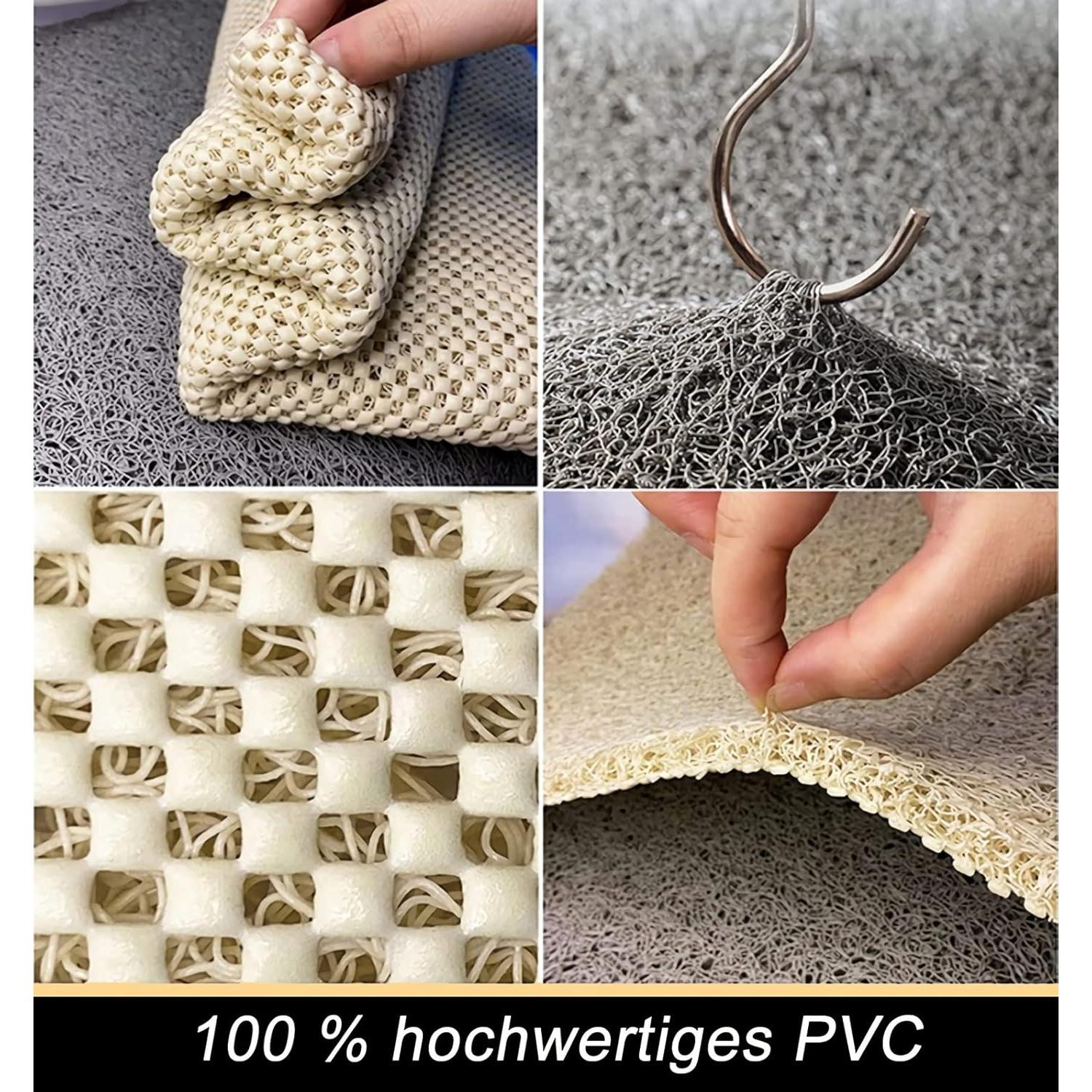 Alfombra de Ducha Antideslizante ROIMOE 81.3x40.6cm PVC Gris