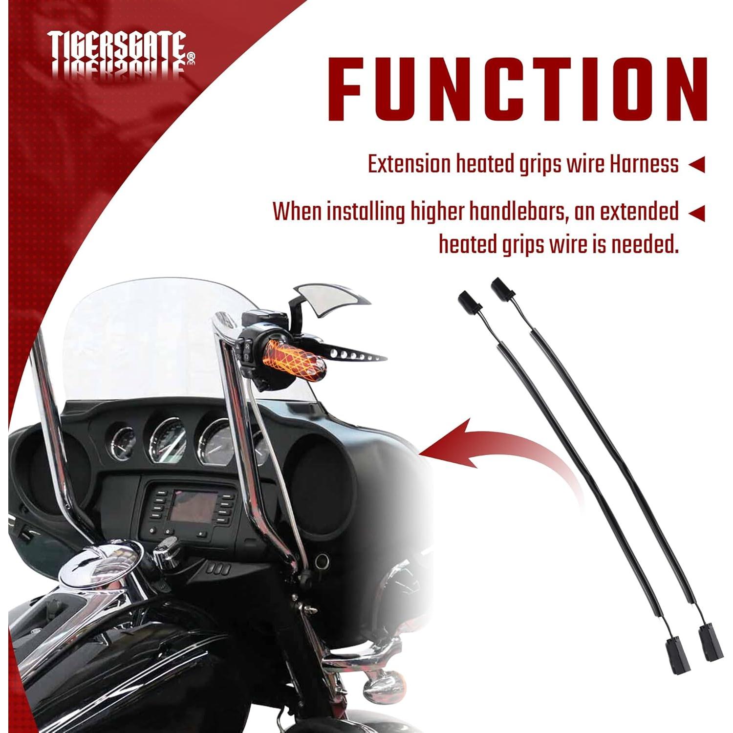 Cable de Extensión para Agarraderas Calentadas TIGERSGATE 20.32 cm