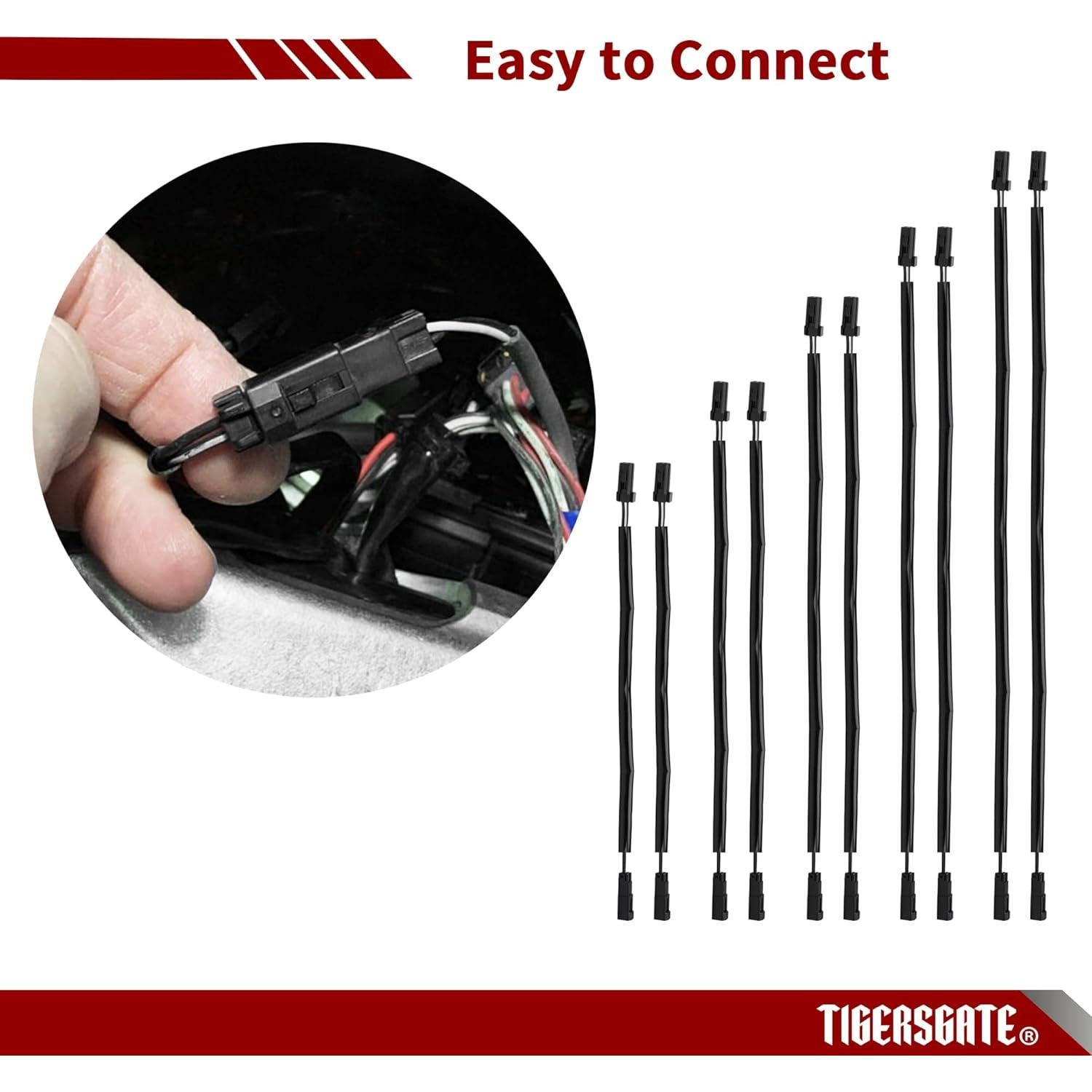 Cable de Extensión para Agarraderas Calentadas TIGERSGATE 20.32 cm