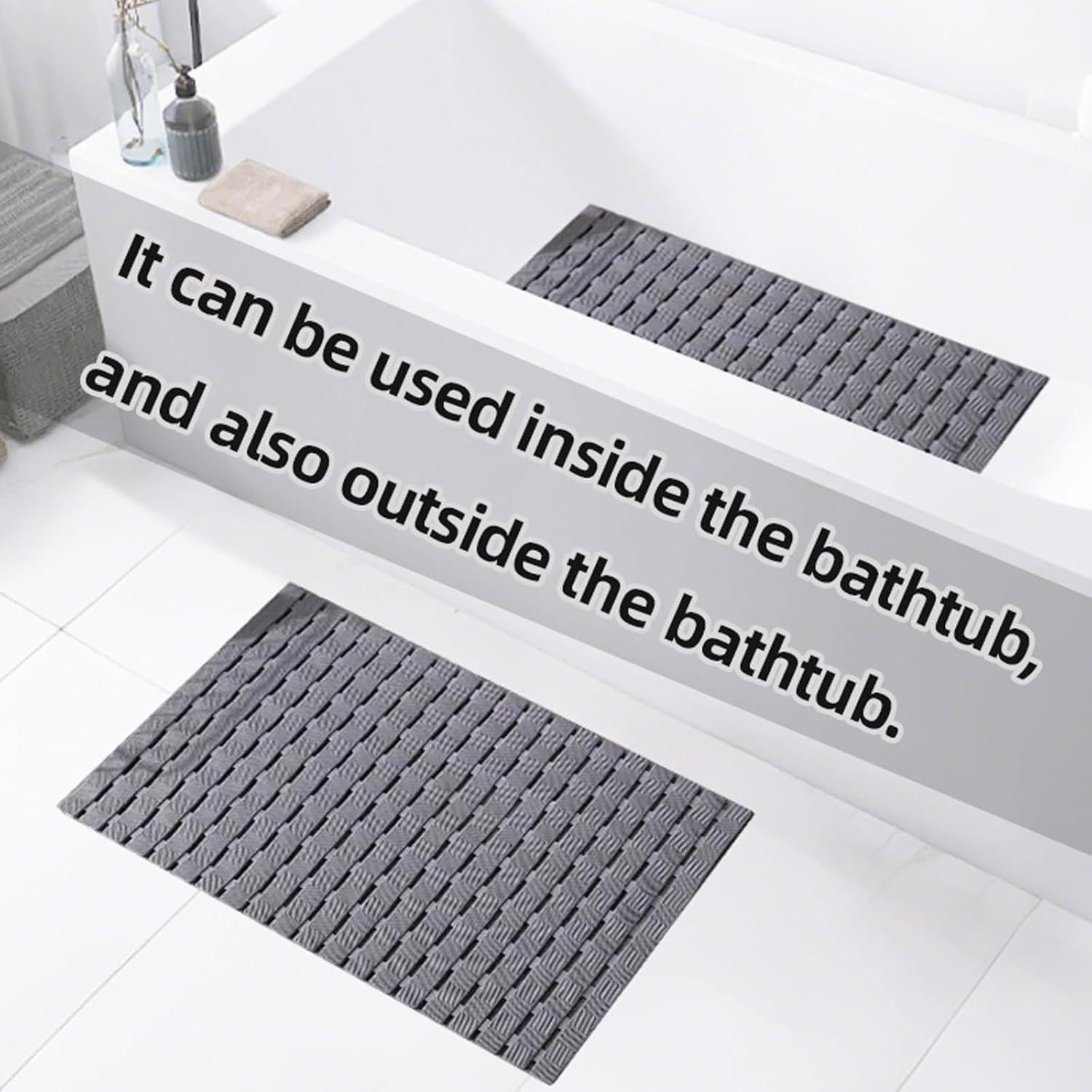 Alfombrilla Antideslizante WILAOIYOOU 100x40 cm Gris PVC