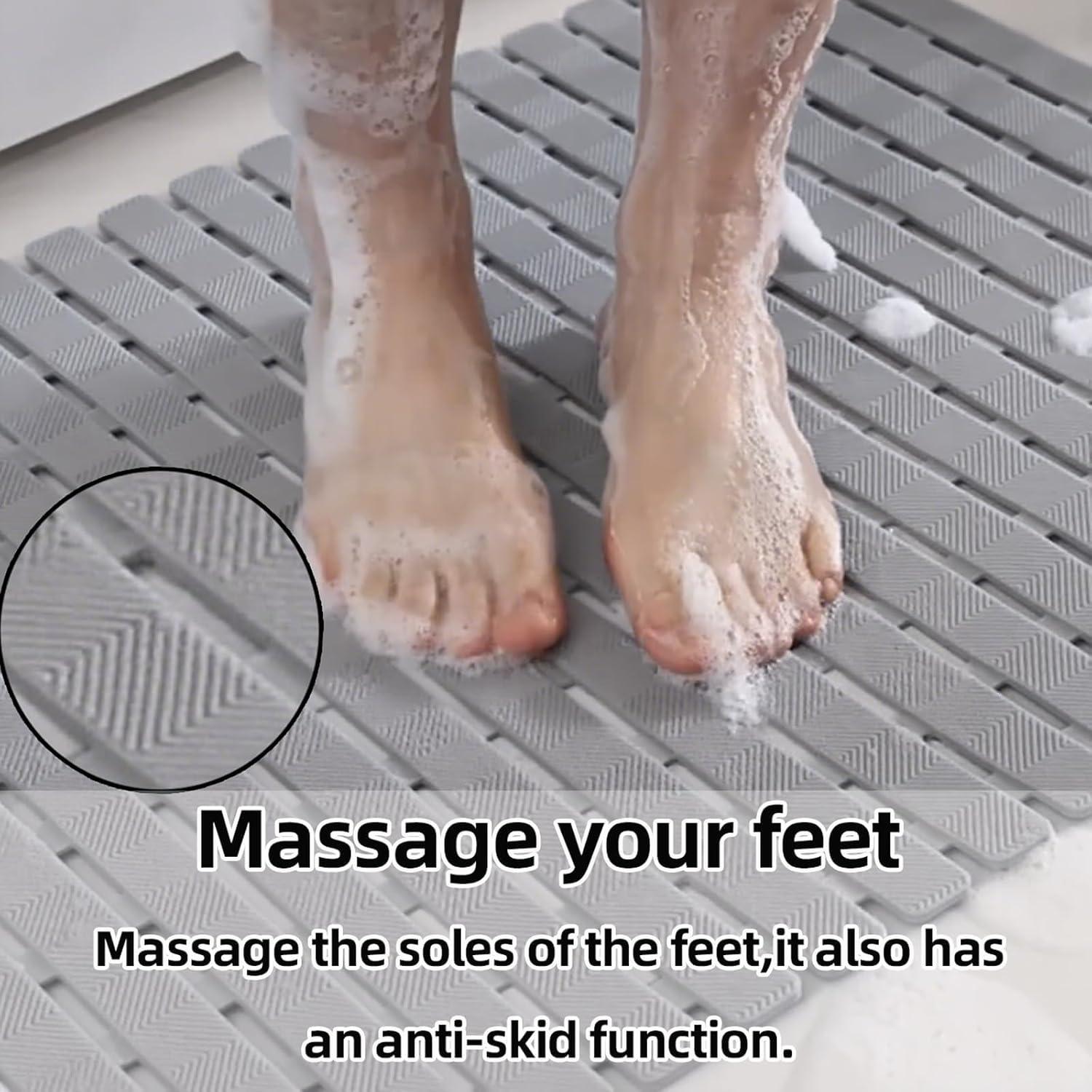 Alfombrilla Antideslizante WILAOIYOOU 100x40 cm Gris PVC