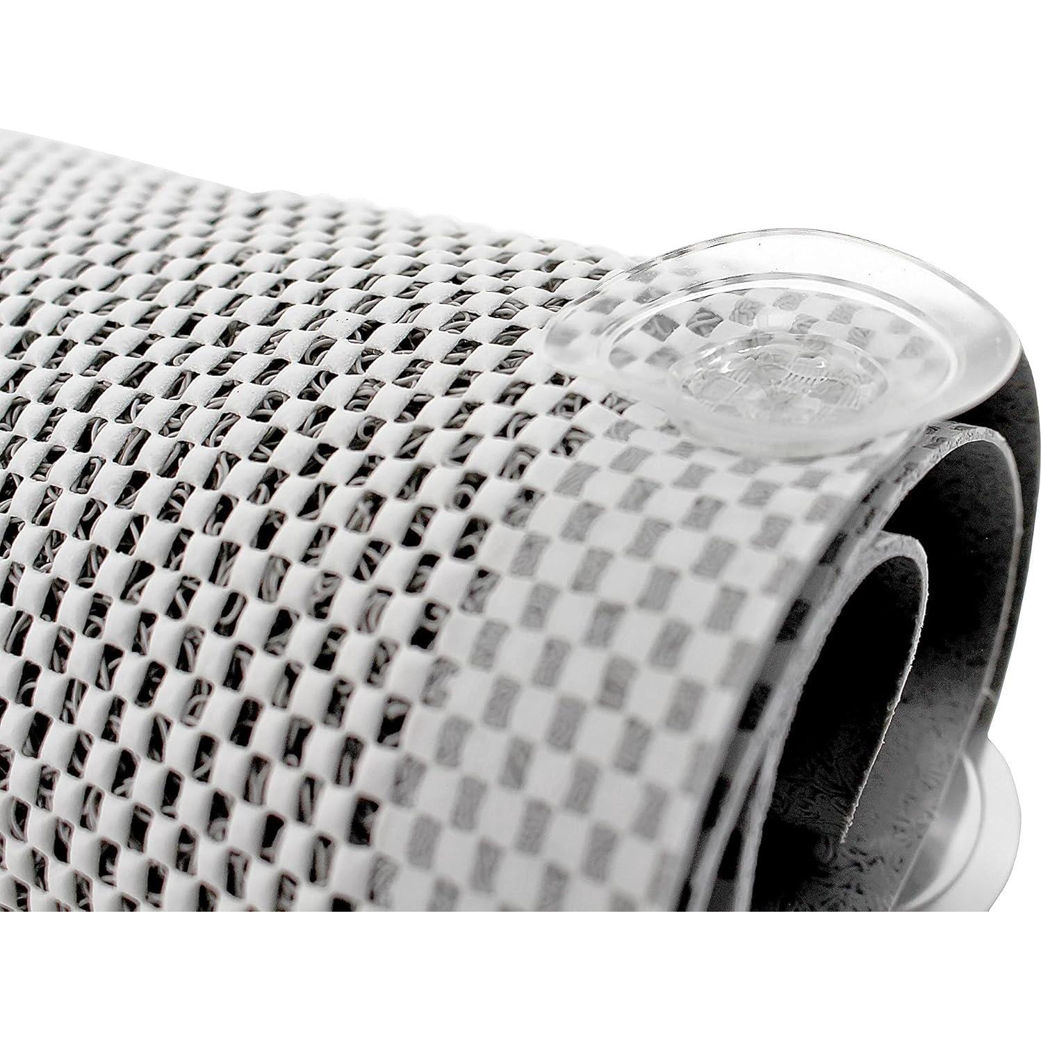 Tapete de Baño Antideslizante Splash Home 76x43 cm PVC Gris