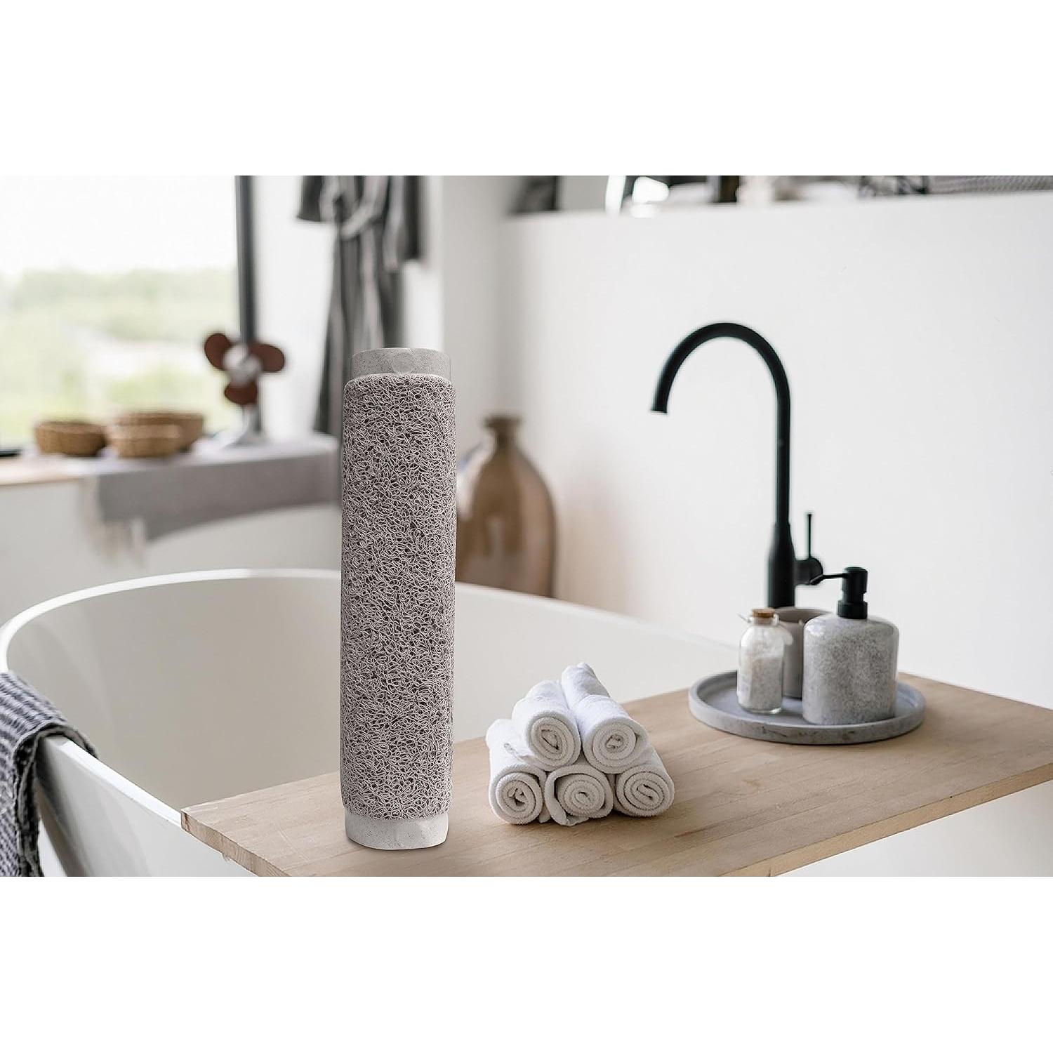 Tapete de Baño Antideslizante Splash Home 76x43 cm PVC Gris