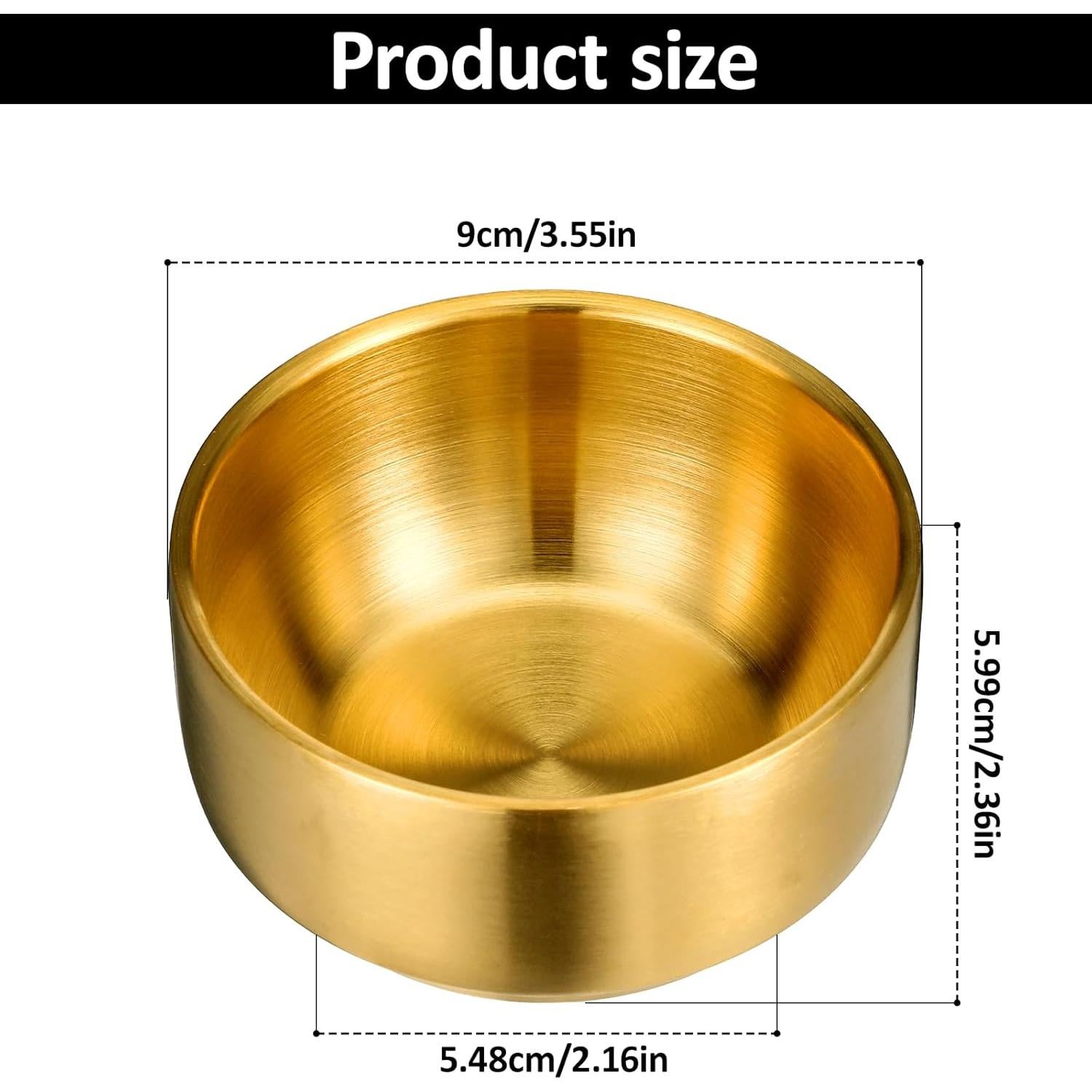 Soporte para Clips de Papel Dorado FdcZeyxior 10.5x10.5x6cm