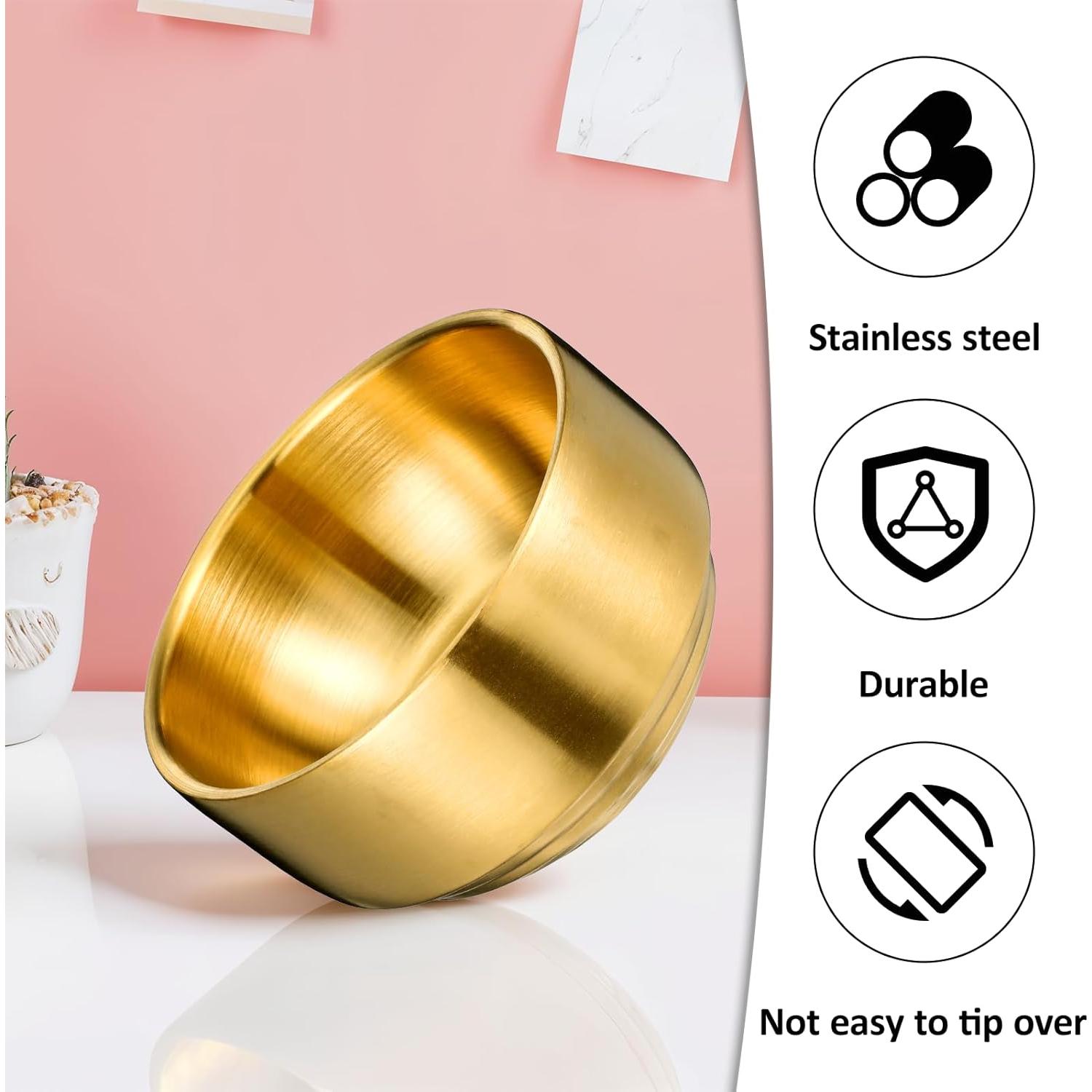 Soporte para Clips de Papel Dorado FdcZeyxior 10.5x10.5x6cm