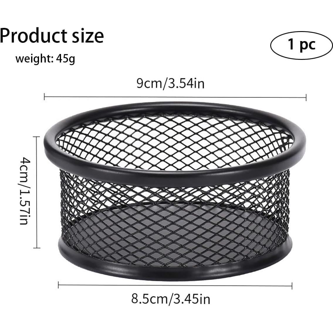 Soporte de Clip de Papel Metal Negro Minimalista Tangseajiao