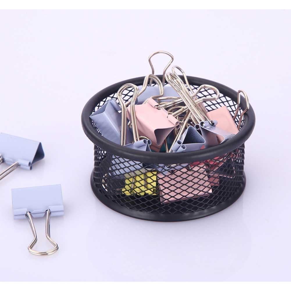 Soporte de Clip de Papel Metal Negro Minimalista Tangseajiao