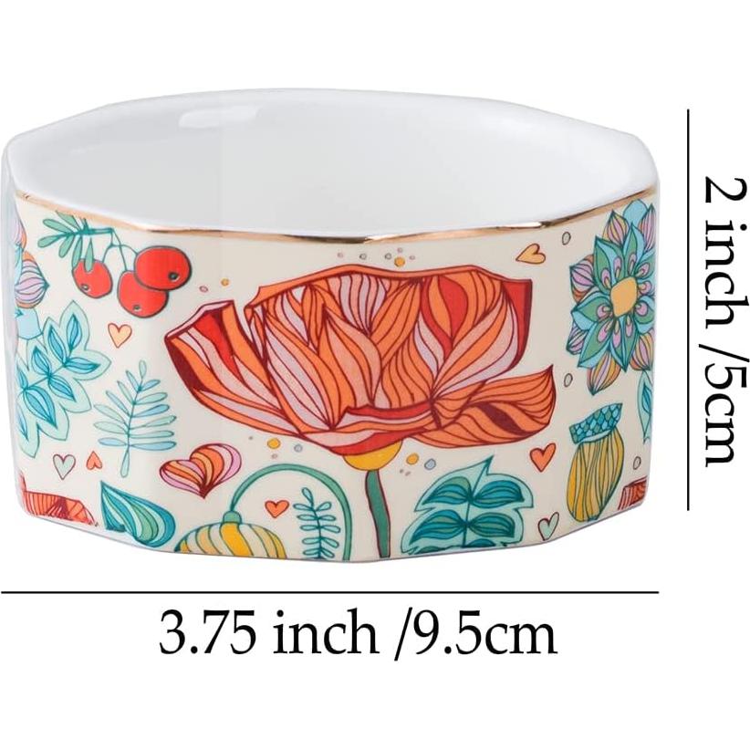 Soporte para Clips de Papel Cerámica YOSCO 10.9x5.8cm Modelo 01-Florecer