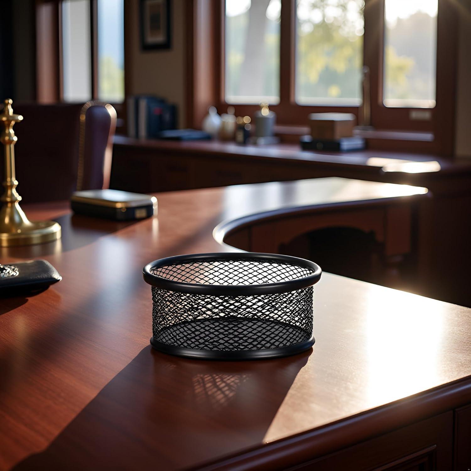 Soporte de Clips de Papel de Malla Tnyvm Negro 2.5x0.5cm