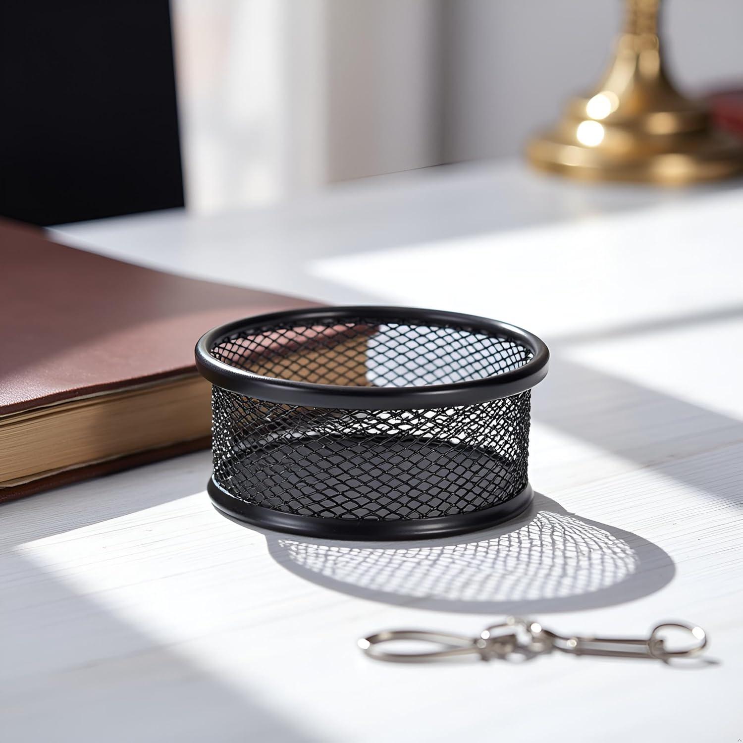 Soporte de Clips de Papel de Malla Tnyvm Negro 2.5x0.5cm