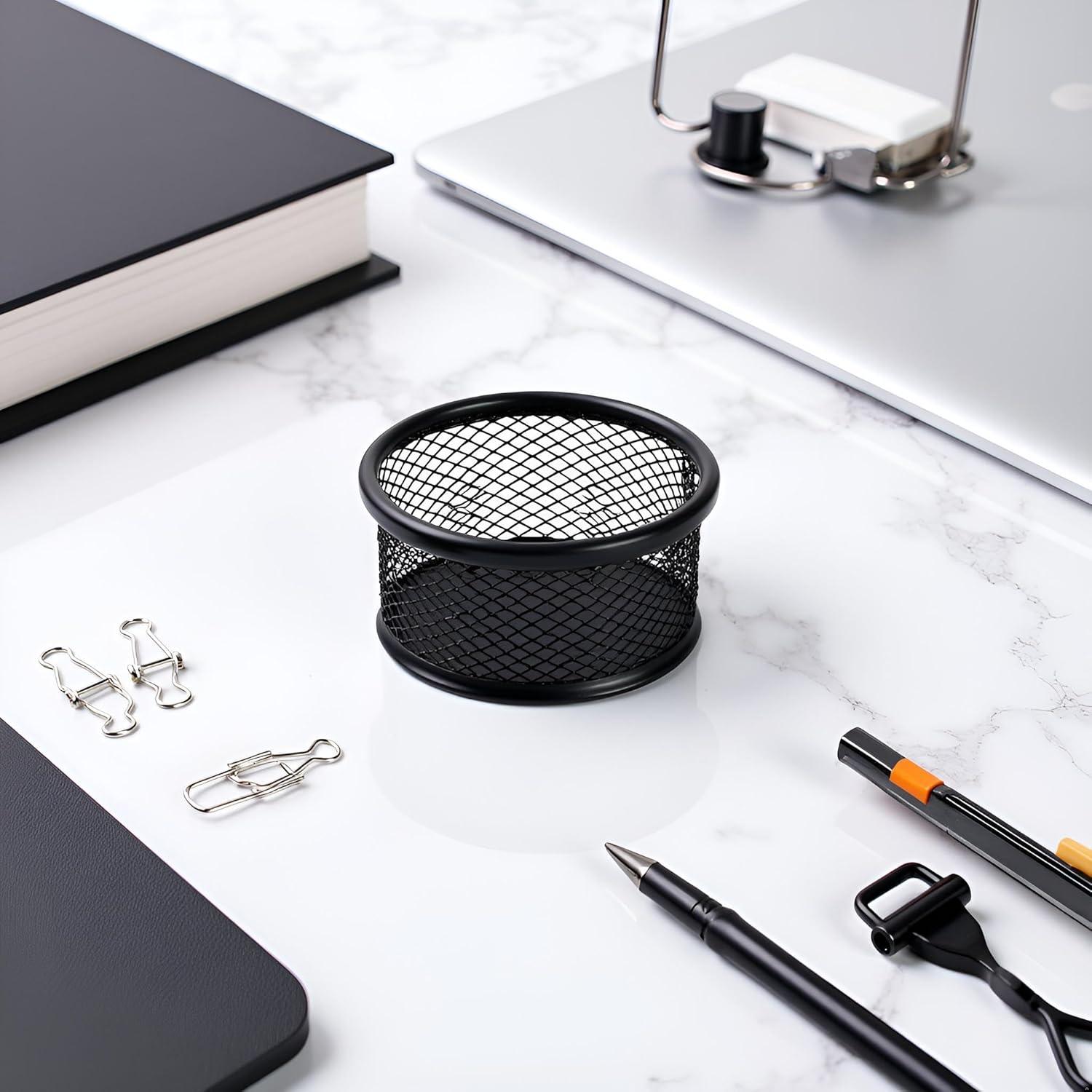 Soporte de Clips de Papel de Malla Tnyvm Negro 2.5x0.5cm