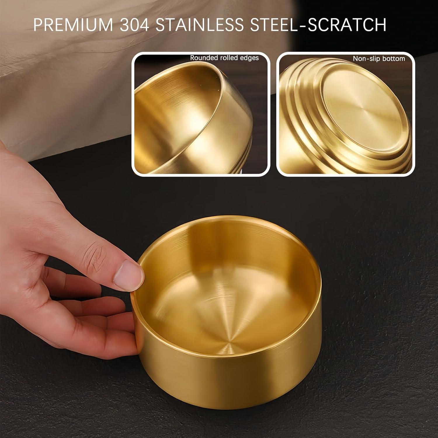 Organizador de Sujetapapeles Acero Inoxidable Dorado 10.5cm