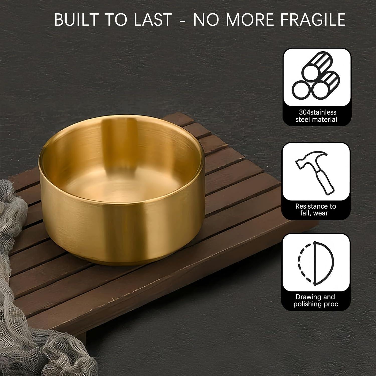 Organizador de Sujetapapeles Acero Inoxidable Dorado 10.5cm