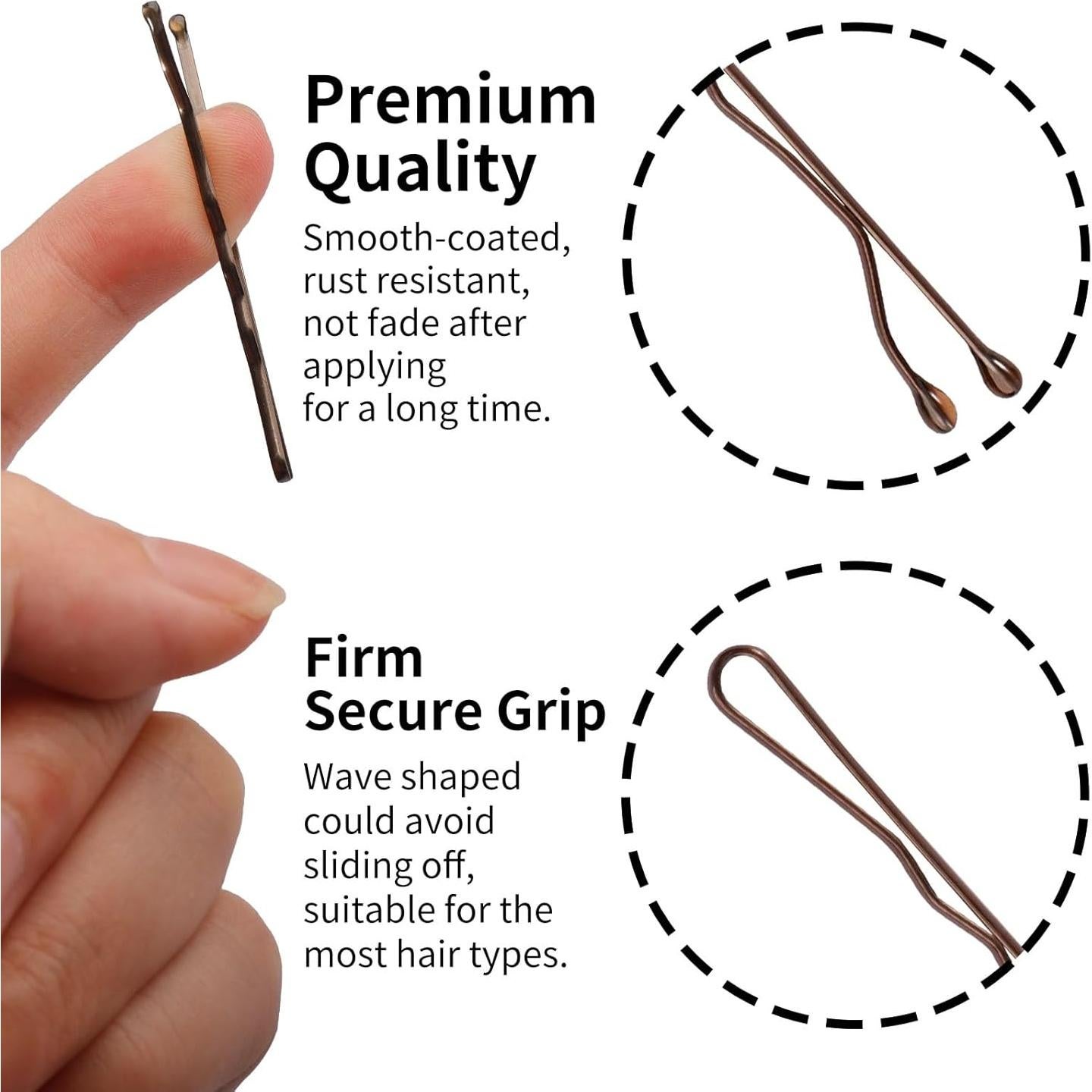 Mini Soporte para Horquillas Marrones OKAMMY - 200 Piezas