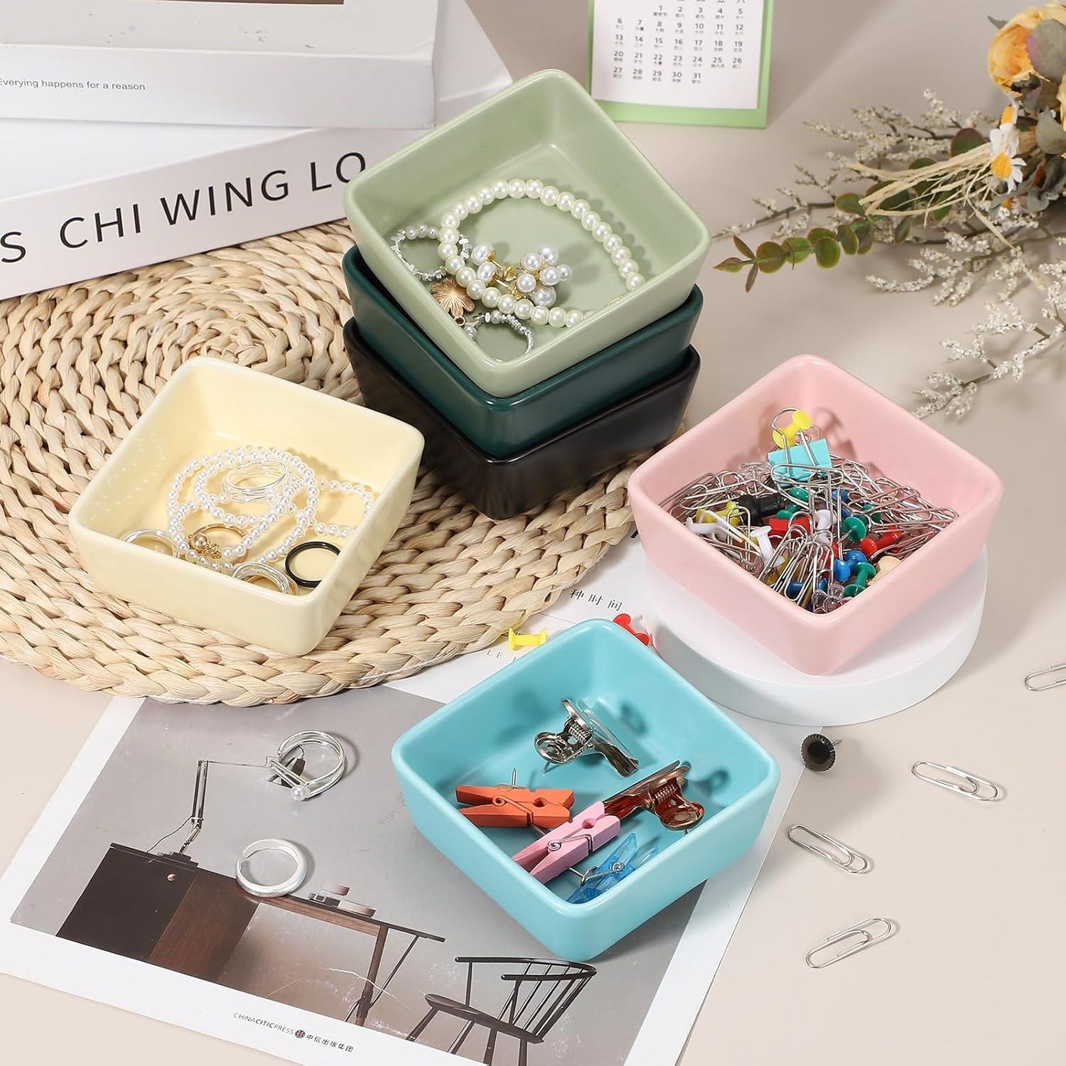 Soporte de Clips de Papel Cerámica PATIKIL 2 Pcs Azul Marino