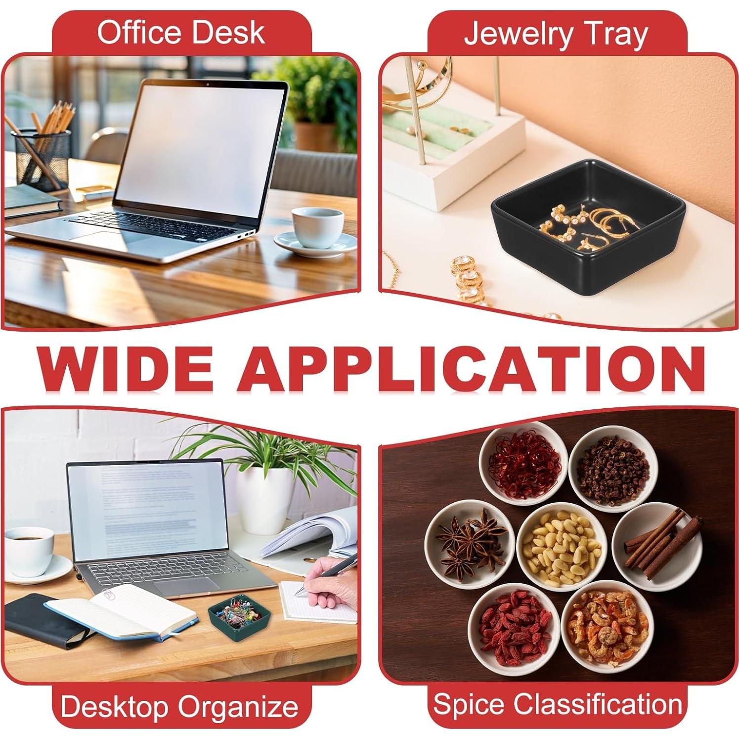 Soporte de Clips de Papel Cerámica PATIKIL 2 Pcs Azul Marino