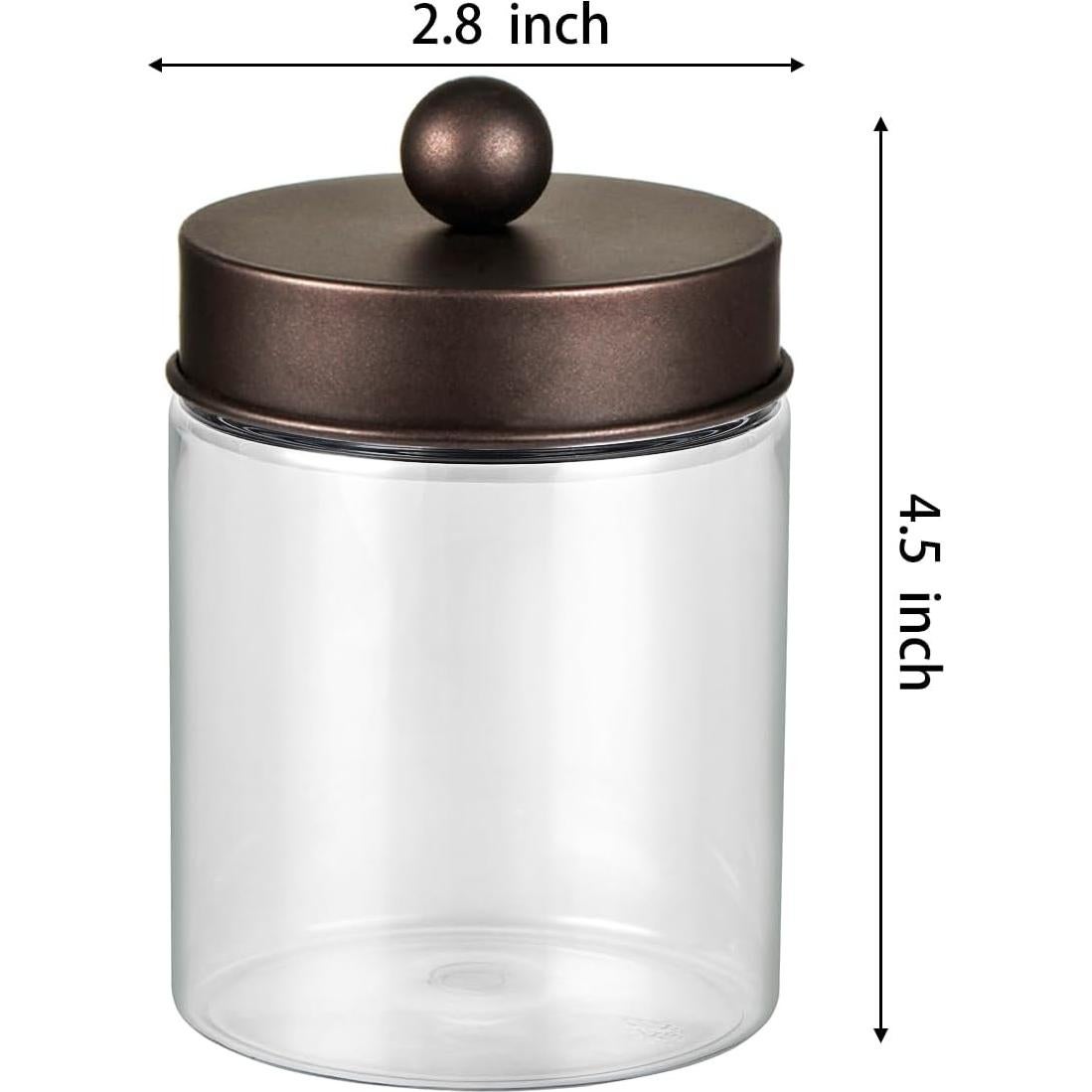 Set de 3 Tarros de Almacenamiento para Qtip Bronce - Boutique de Andrew & Sarah