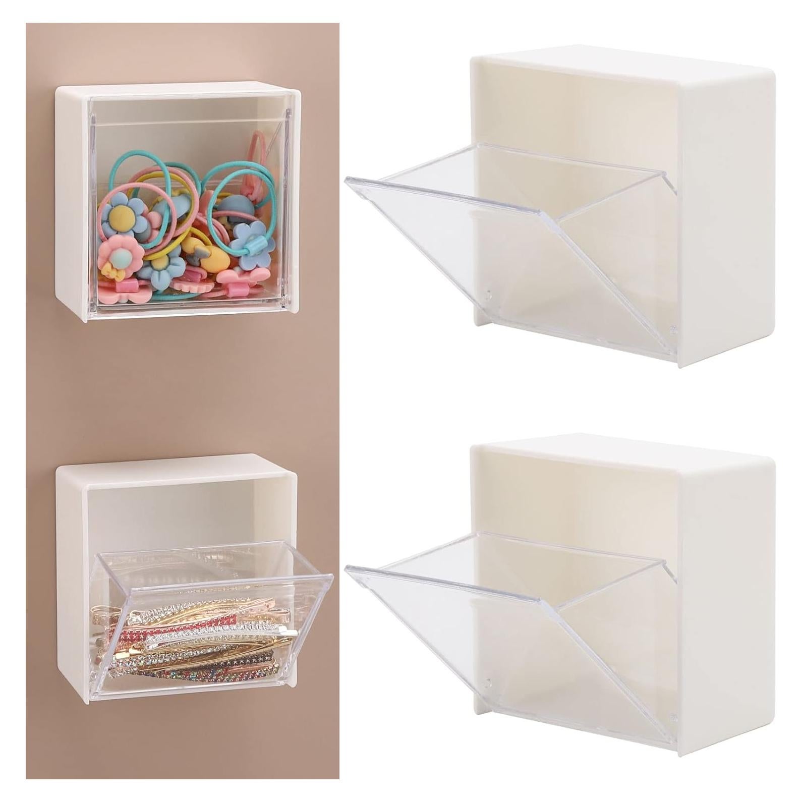 Organizador Montado en Pared Tecbeauty 2 en 1 para Discos de Algodón