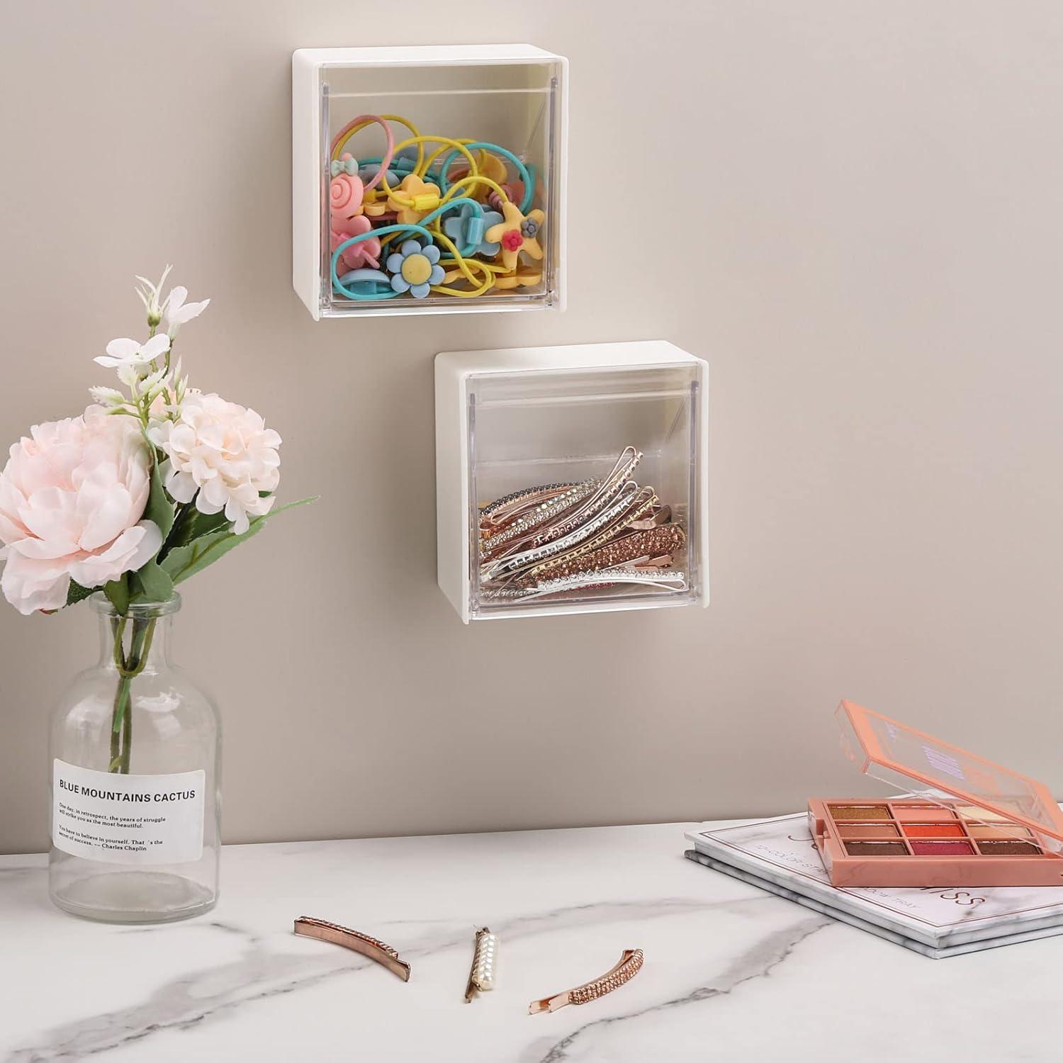 Organizador Montado en Pared Tecbeauty 2 en 1 para Discos de Algodón