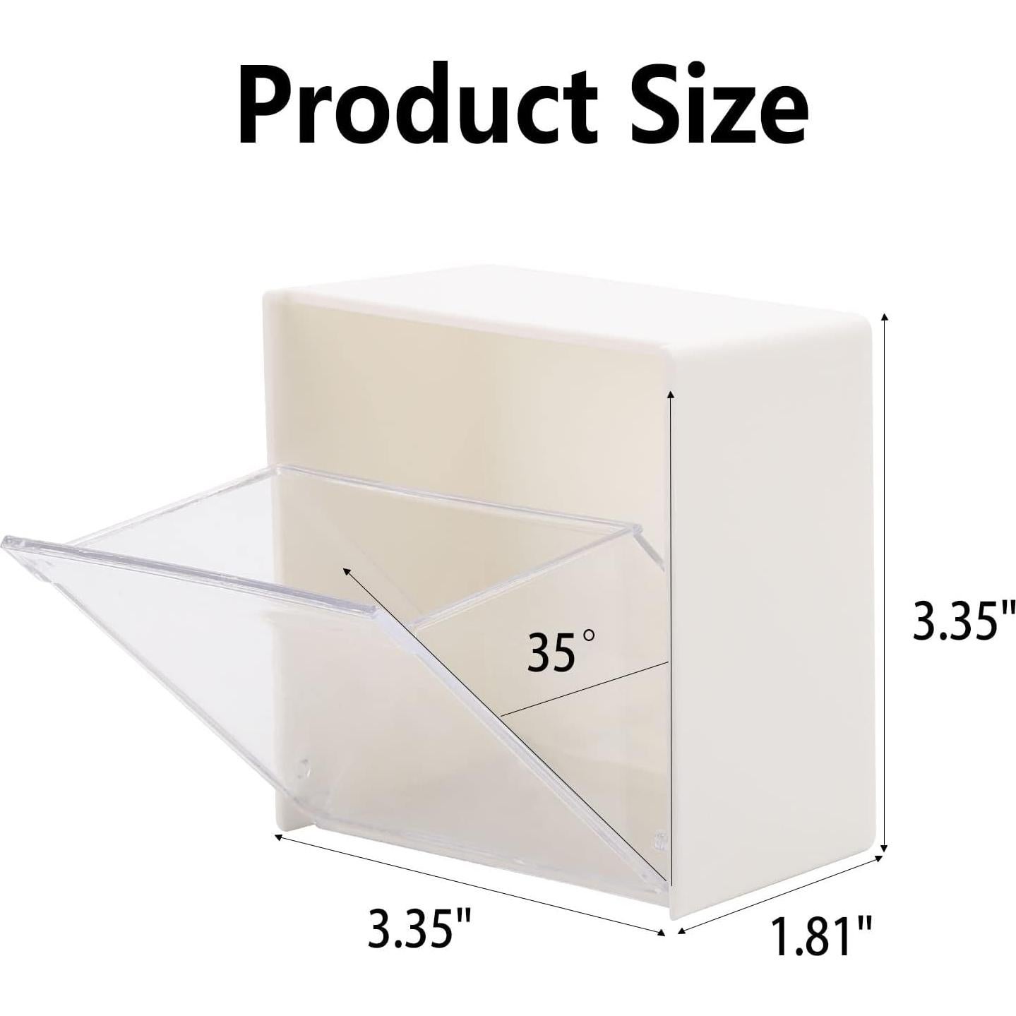 Organizador Montado en Pared Tecbeauty 2 en 1 para Discos de Algodón