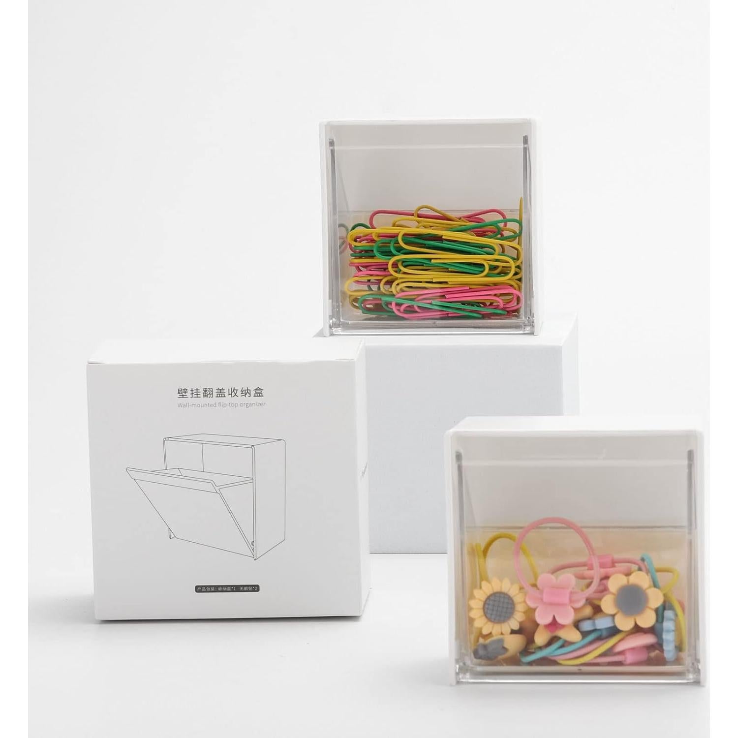 Organizador Montado en Pared Tecbeauty 2 en 1 para Discos de Algodón