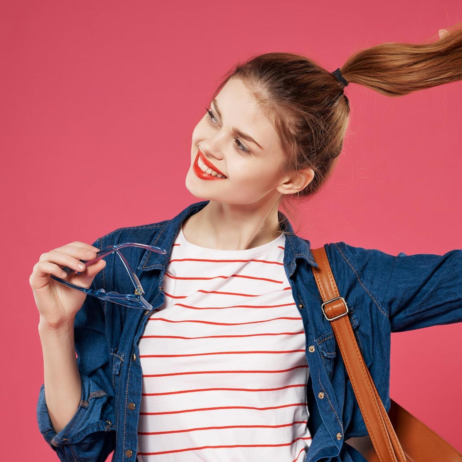 Set de 100 Gomas y Pinzas para el Cabello Negras Yuxung