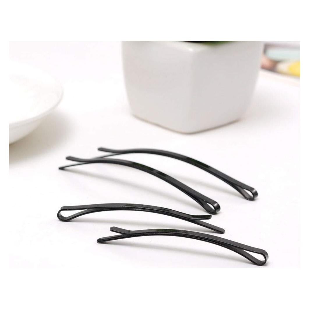 24 Pinzas de Pelo Negras Aysekone - 12 Grandes y 12 Pequeñas