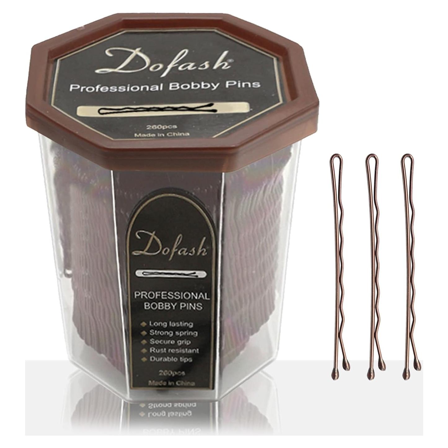 Horquillas Dofash 260 PCS 5 cm Marrón para Peinados