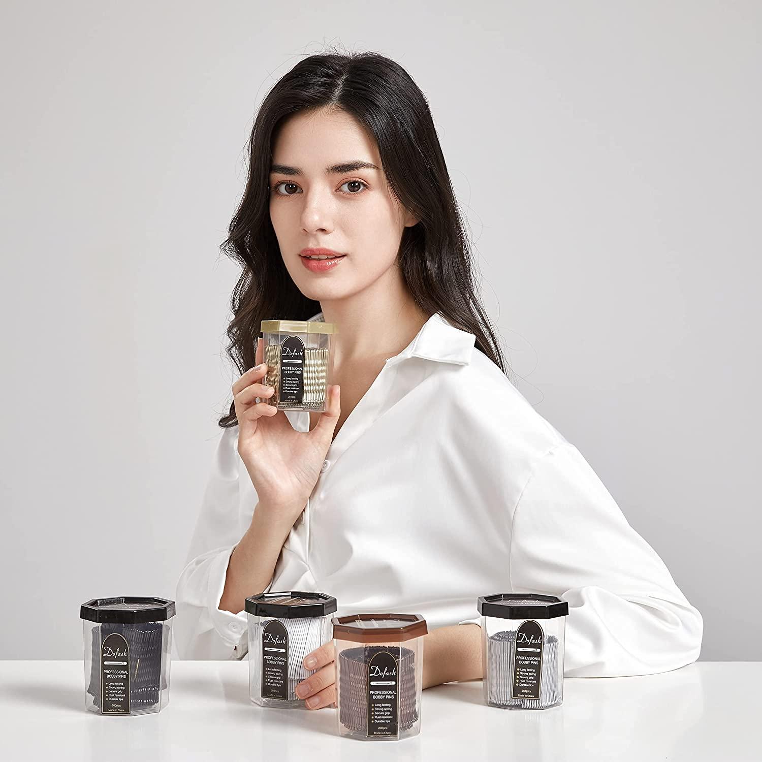 Horquillas Dofash 260 PCS 5 cm Marrón para Peinados