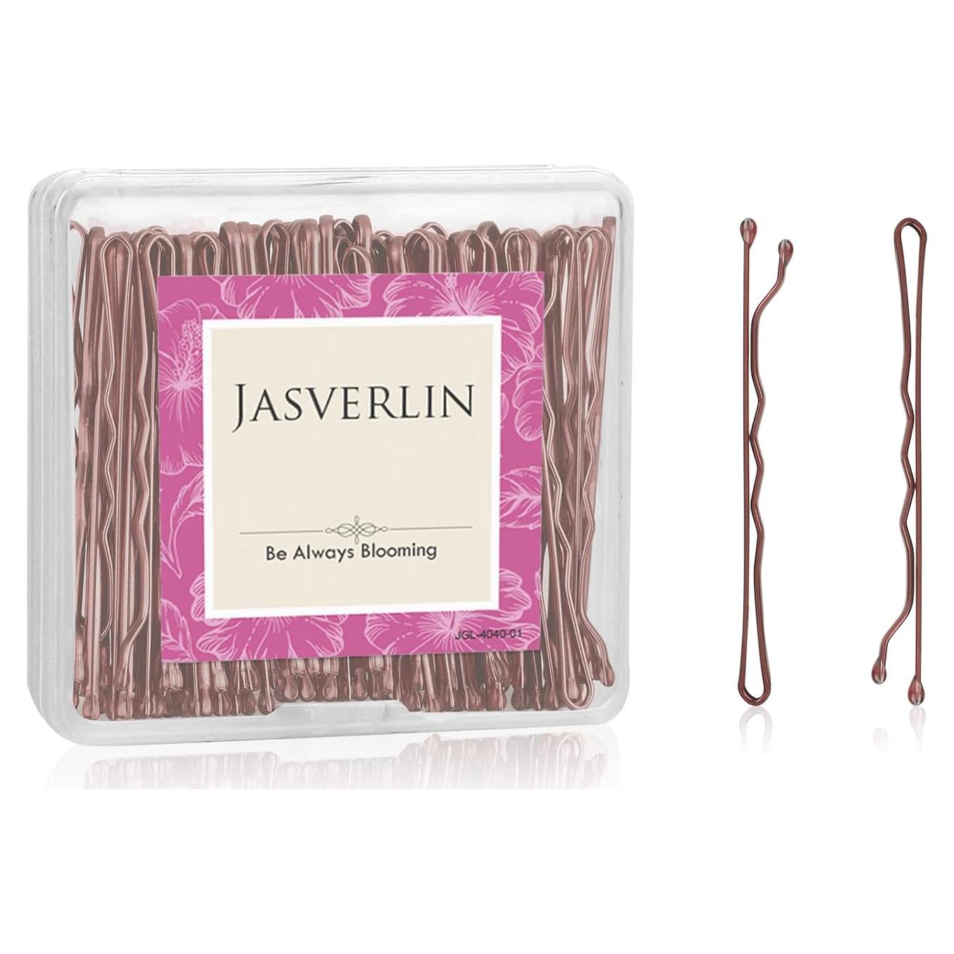 Pasadores de Pelo Marrón JASVERLIN 100 Pcs 5 cm Alta Calidad