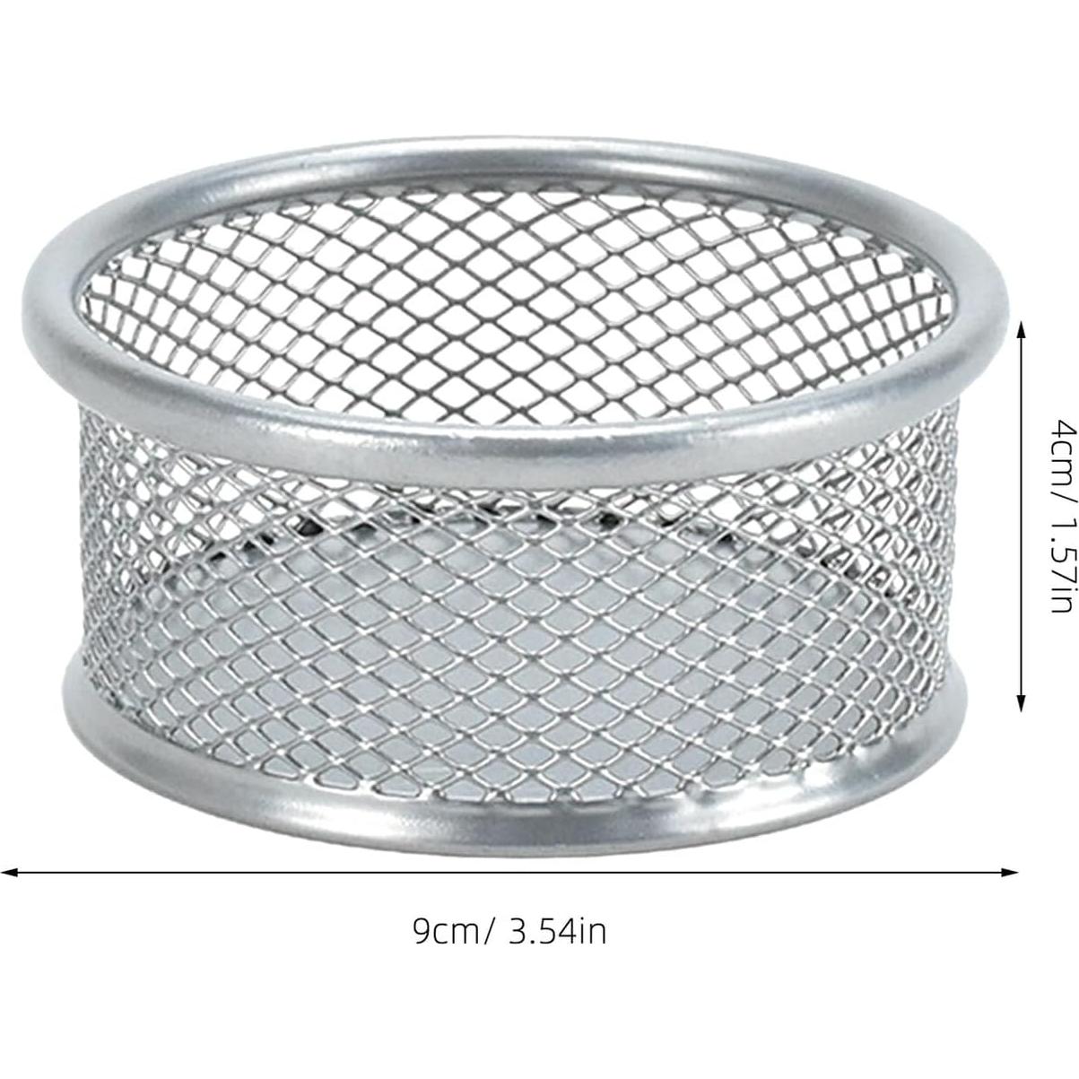 Soporte de Clips de Papel Operitacx 4 Piezas Plata 9x4 cm