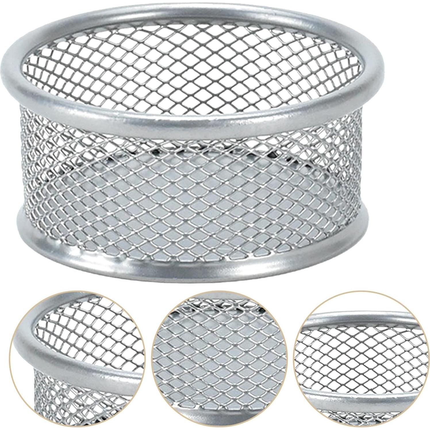 Soporte de Clips de Papel Operitacx 4 Piezas Plata 9x4 cm