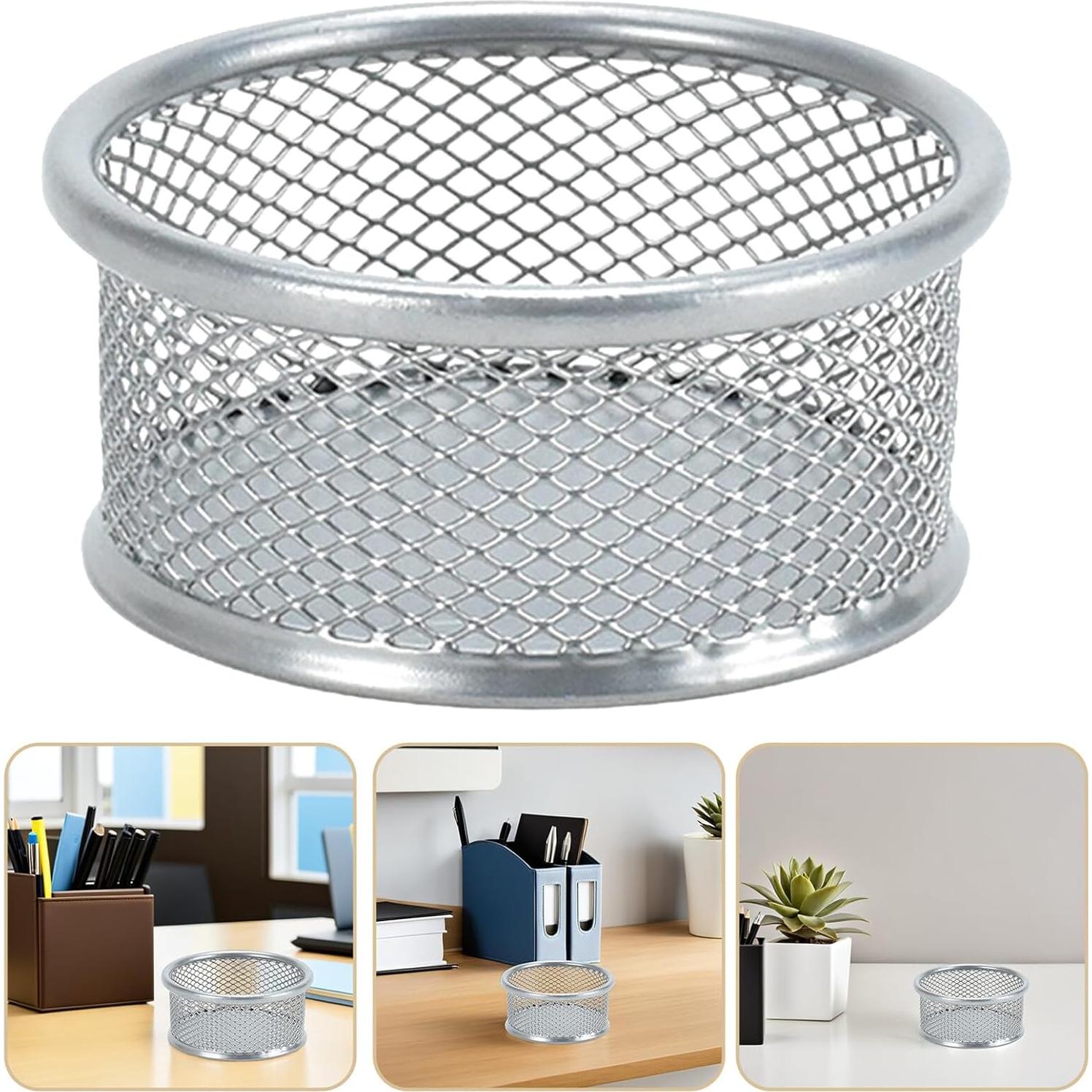 Soporte de Clips de Papel Operitacx 4 Piezas Plata 9x4 cm