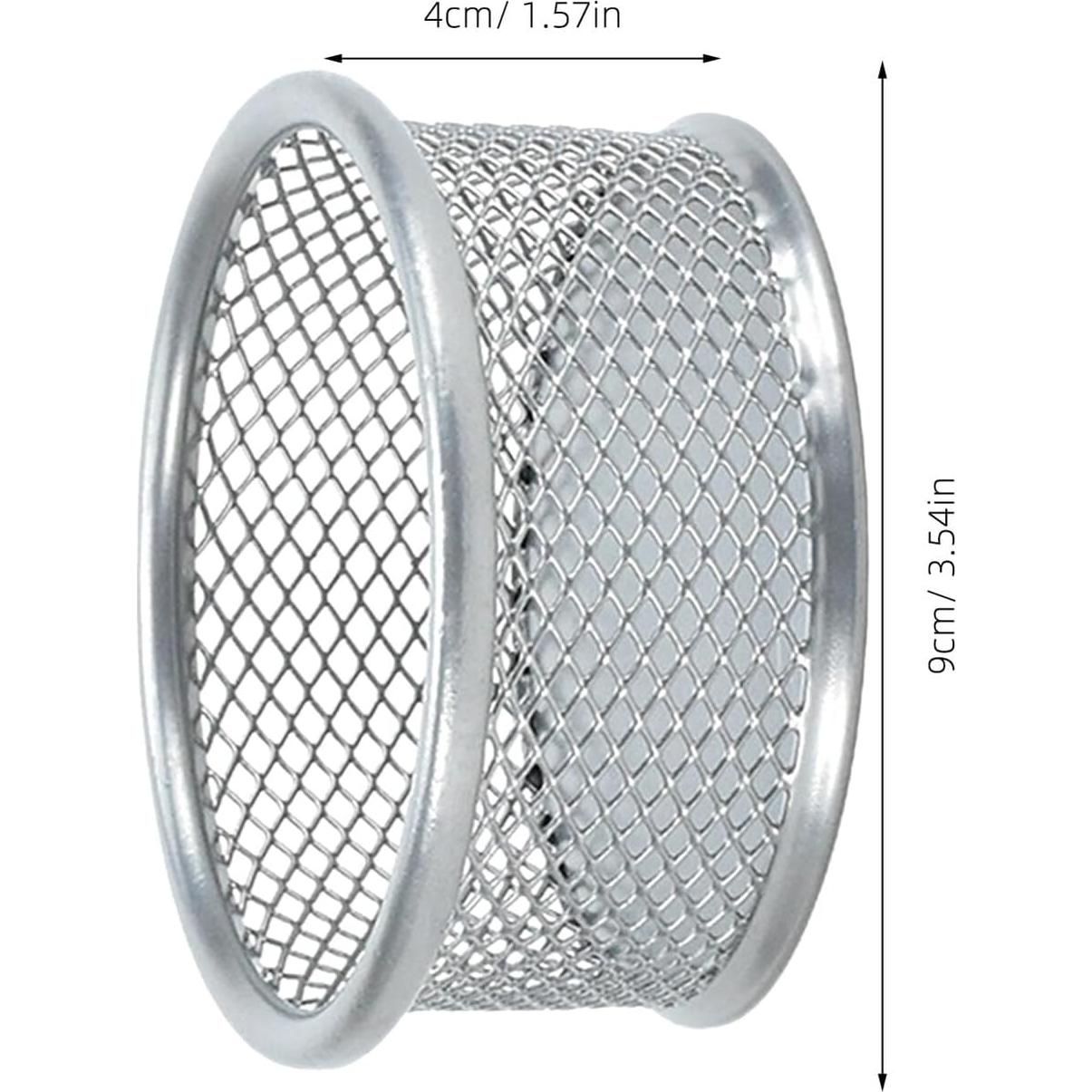 Soporte de Clips de Papel Operitacx 4 Piezas Plata 9x4 cm