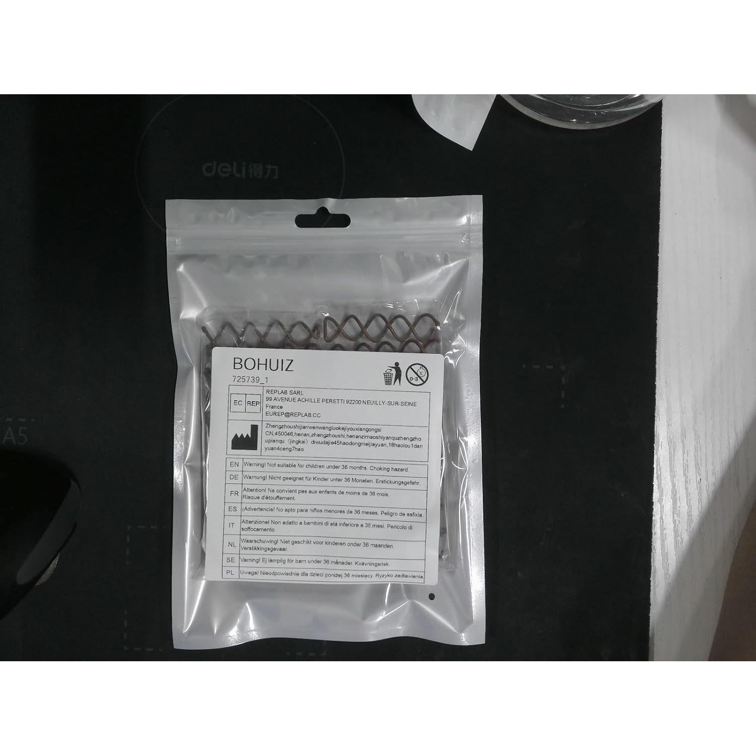 20 Pasadores de Cabello en Espiral BOHUIZ - Marrón, 5cm