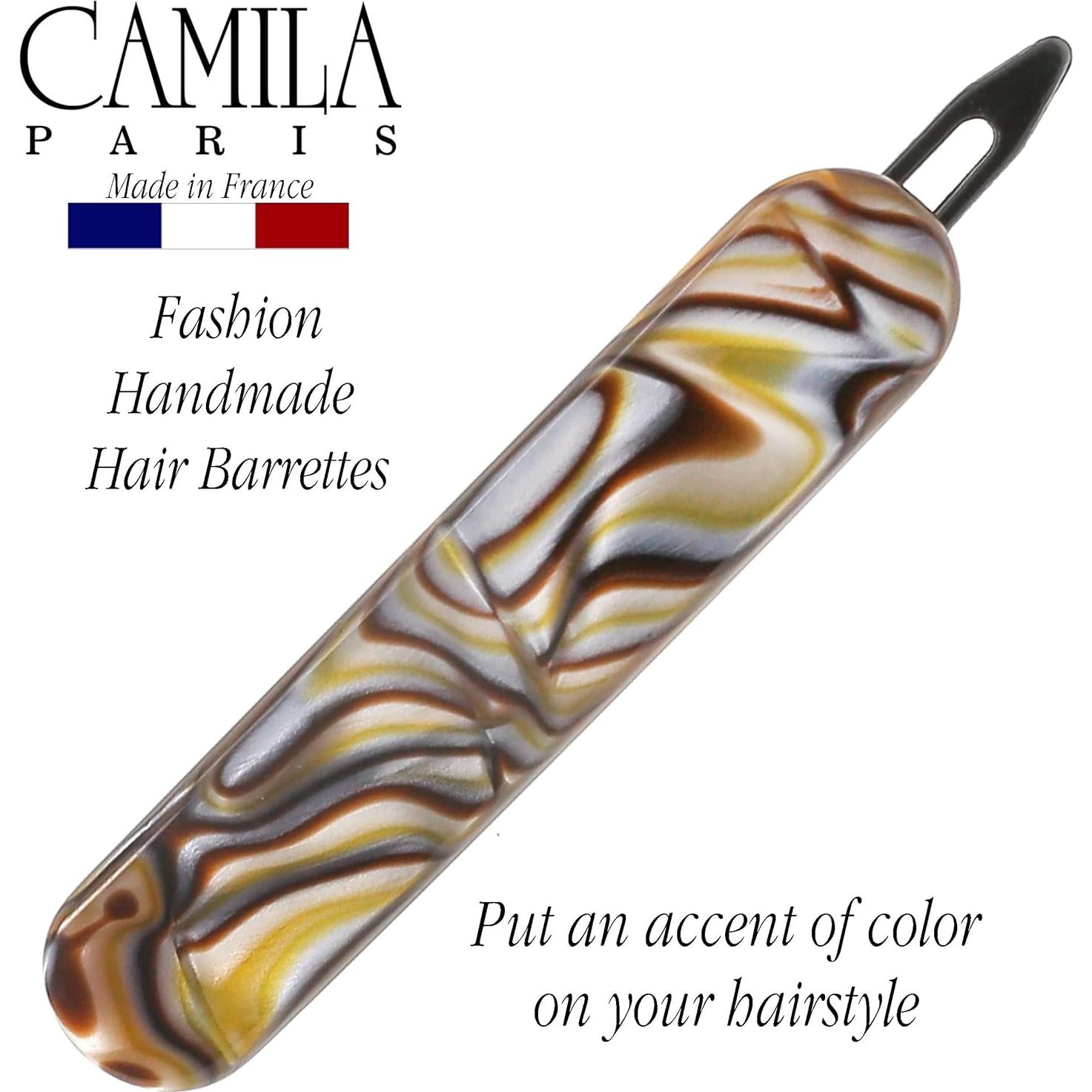 Clip de Barrette Francesa Camila Paris CP2818 Ónix 5.72 cm