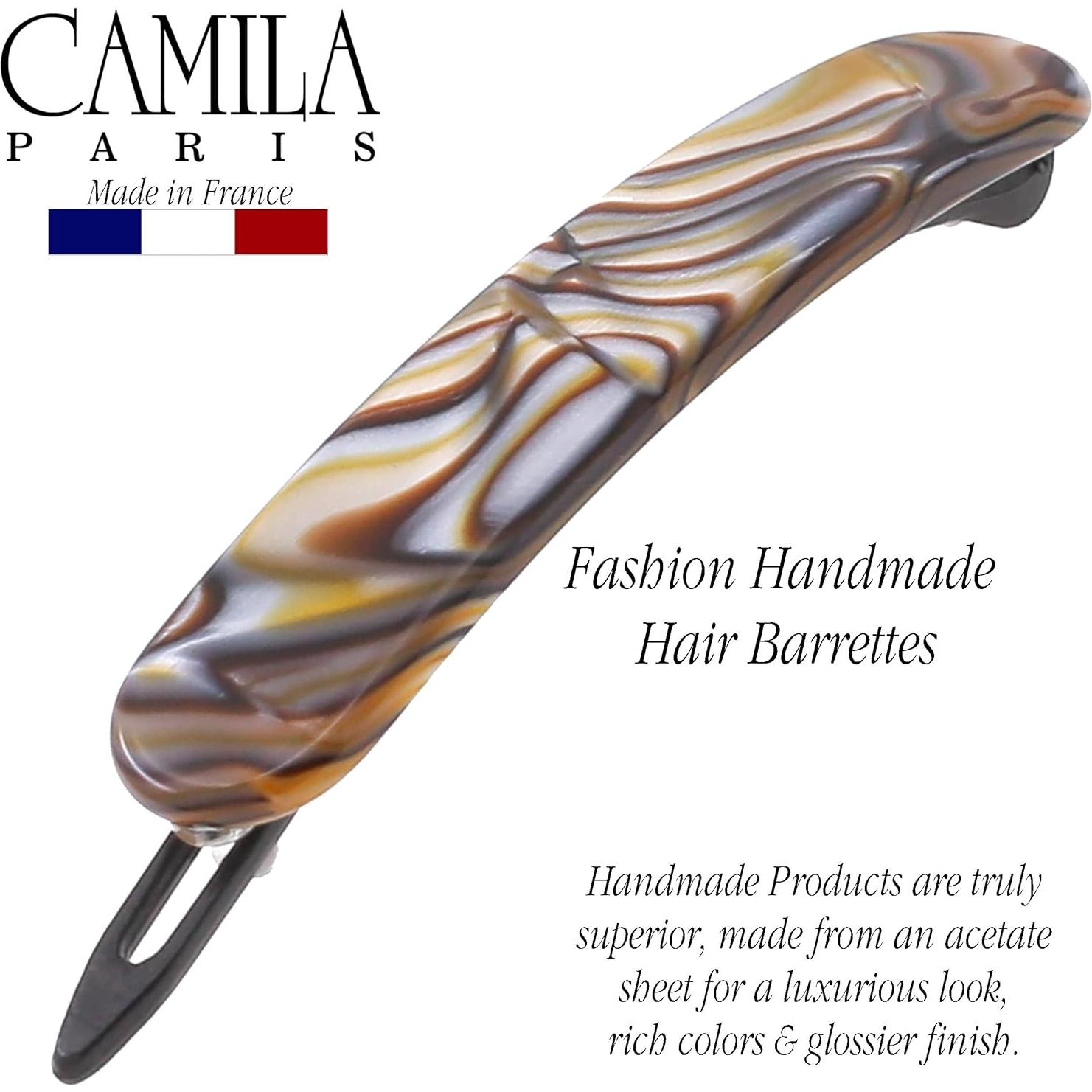 Clip de Barrette Francesa Camila Paris CP2818 Ónix 5.72 cm