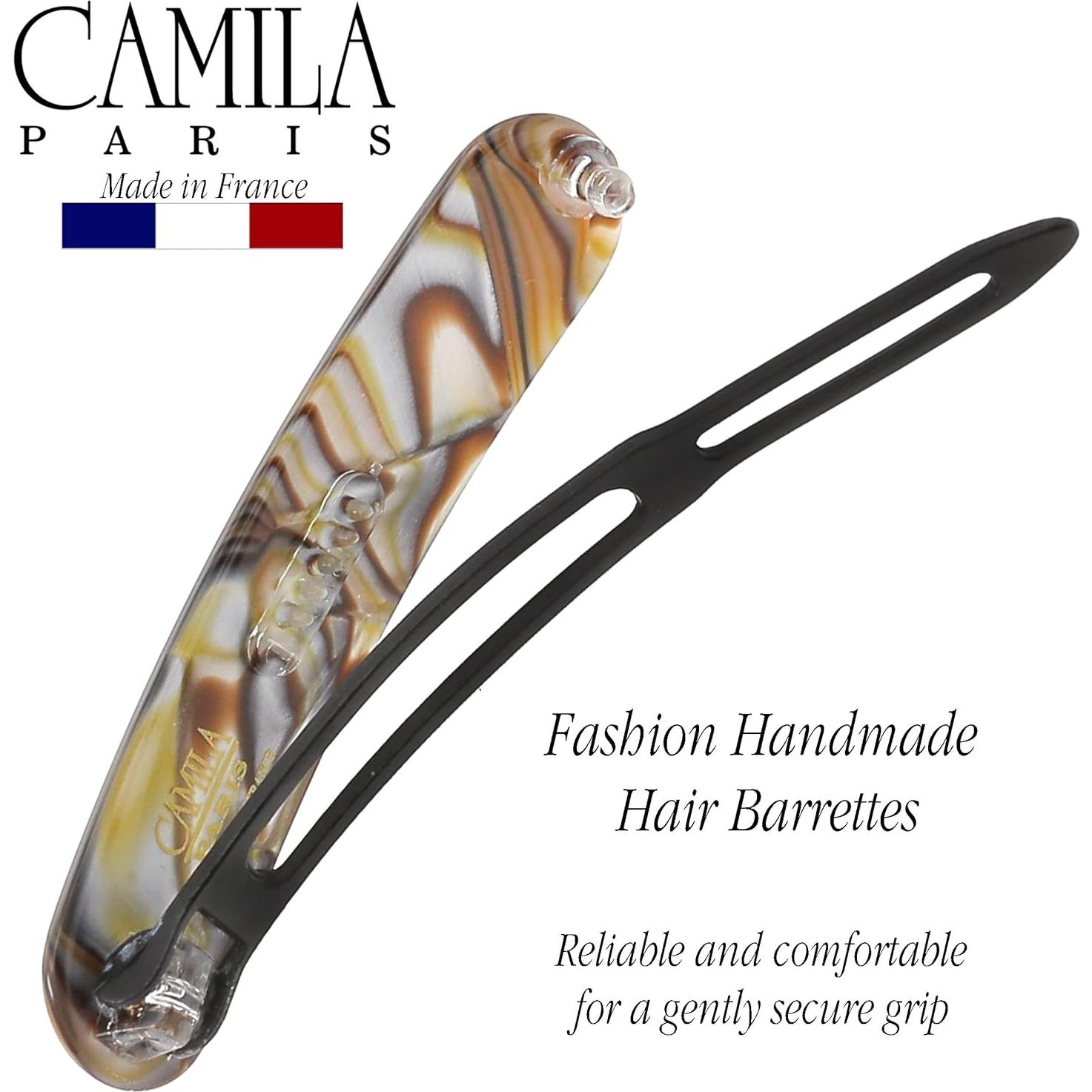 Clip de Barrette Francesa Camila Paris CP2818 Ónix 5.72 cm