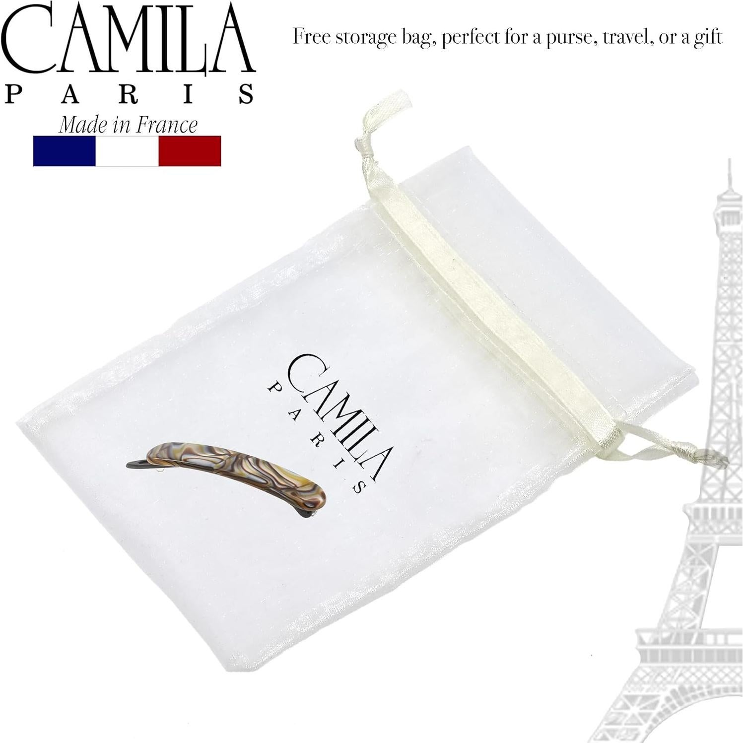 Clip de Barrette Francesa Camila Paris CP2818 Ónix 5.72 cm