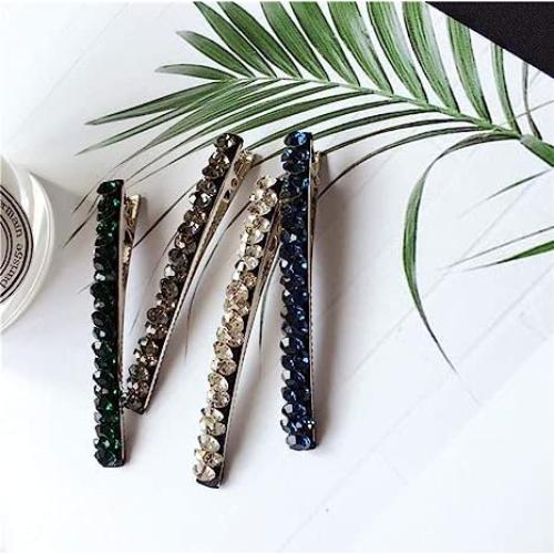 Clip para Cabello Vpang con Rhinestones Brillantes - 2 Pcs Azul