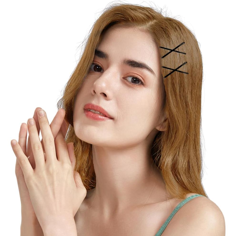 Pasadores de Pelo Dofash Negros 260 Unidades en Contenedor Octagonal