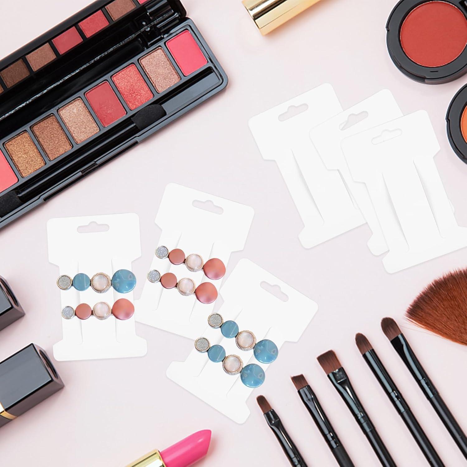 200 Tarjetas de Exhibición para Clips de Cabello 350gsm 10.8x7cm