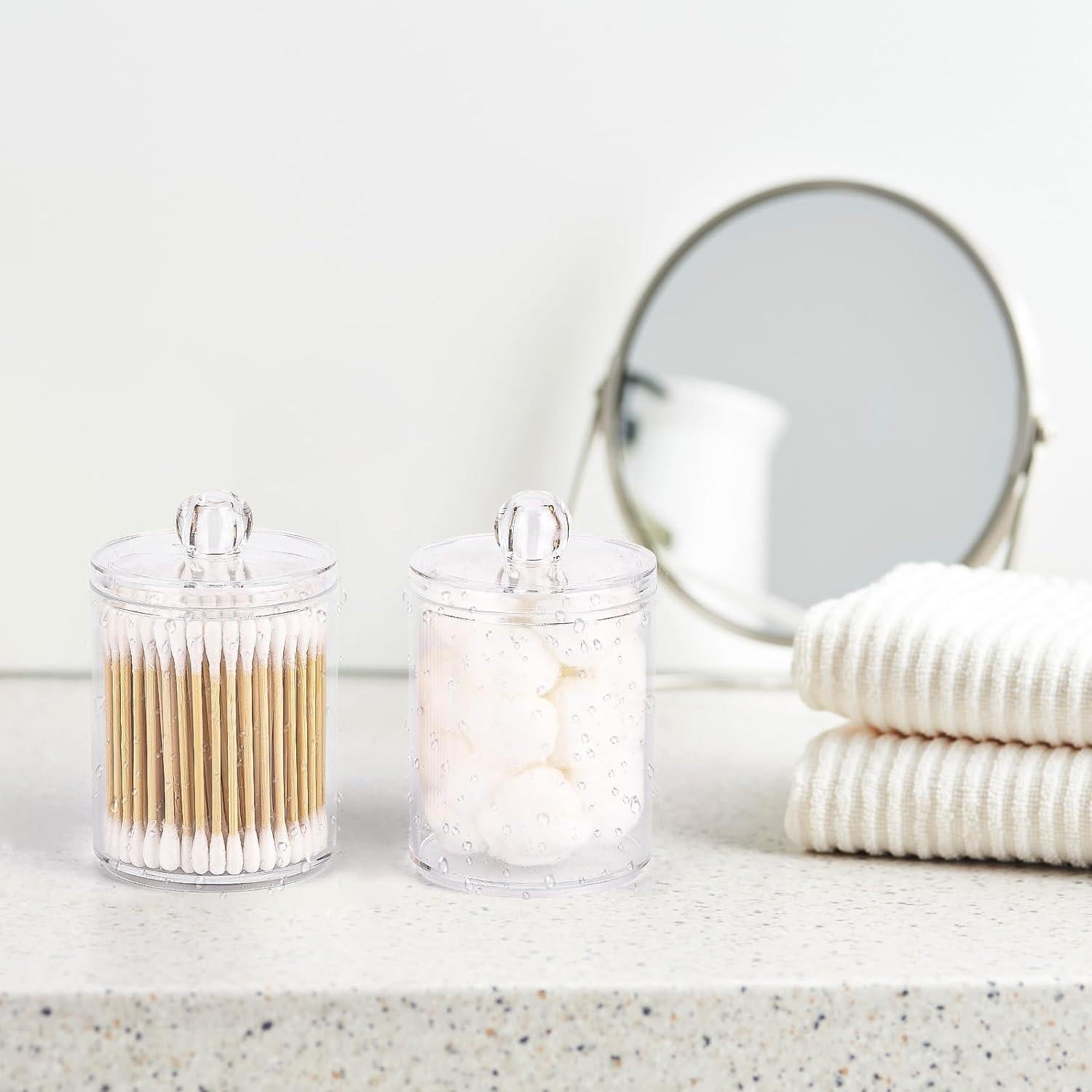 Organizador de Baño Tbestmax 4 Tarros Transparentes 354ml