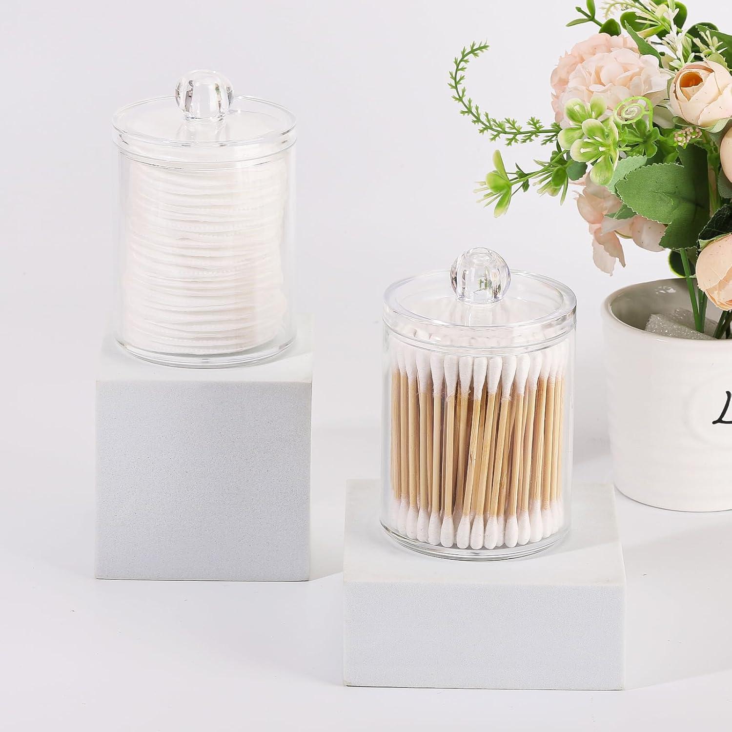 Organizador de Baño Tbestmax 4 Tarros Transparentes 354ml