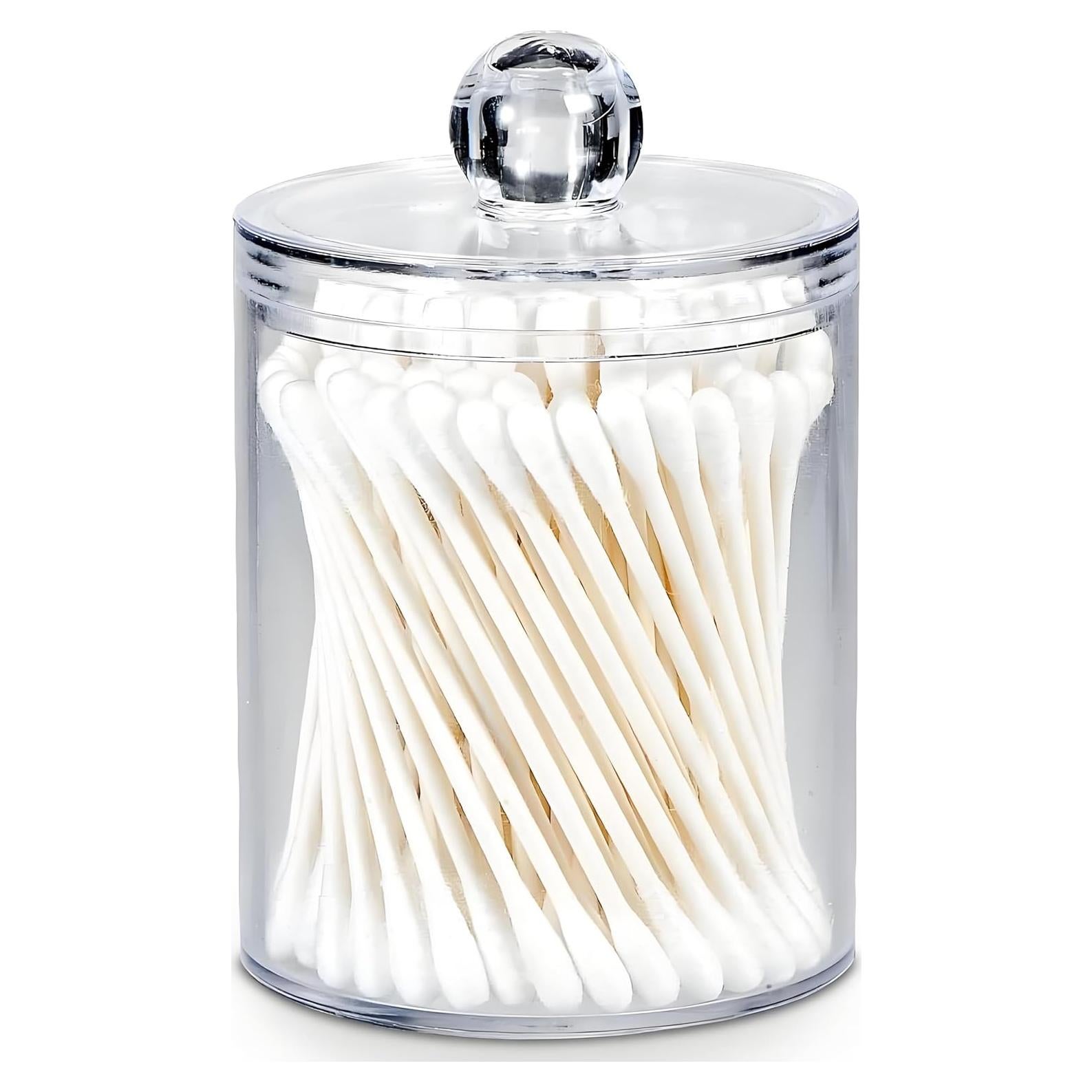 Dispensador de Qtip AOMOM Plástico Transparente 130 Unidades