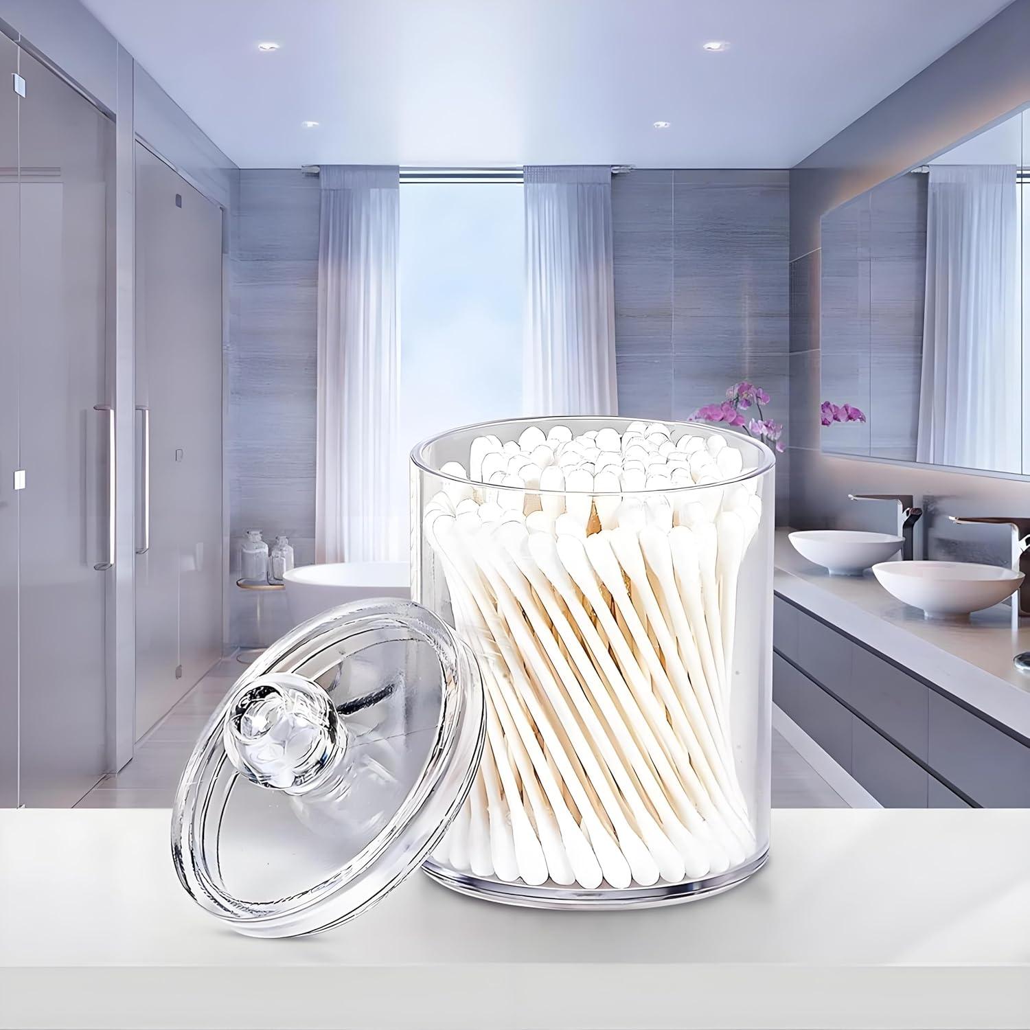 Dispensador de Qtip AOMOM Plástico Transparente 130 Unidades