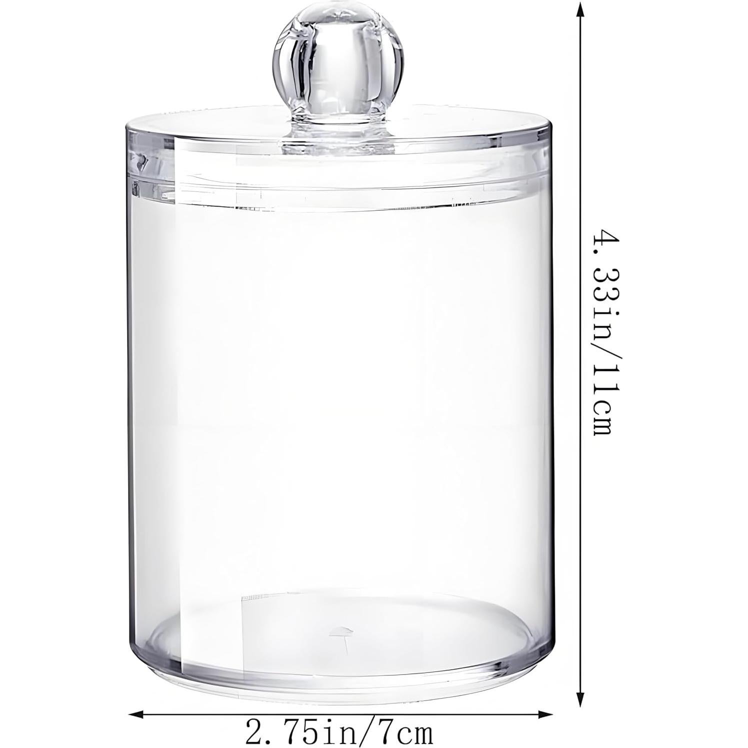 Dispensador de Qtip AOMOM Plástico Transparente 130 Unidades