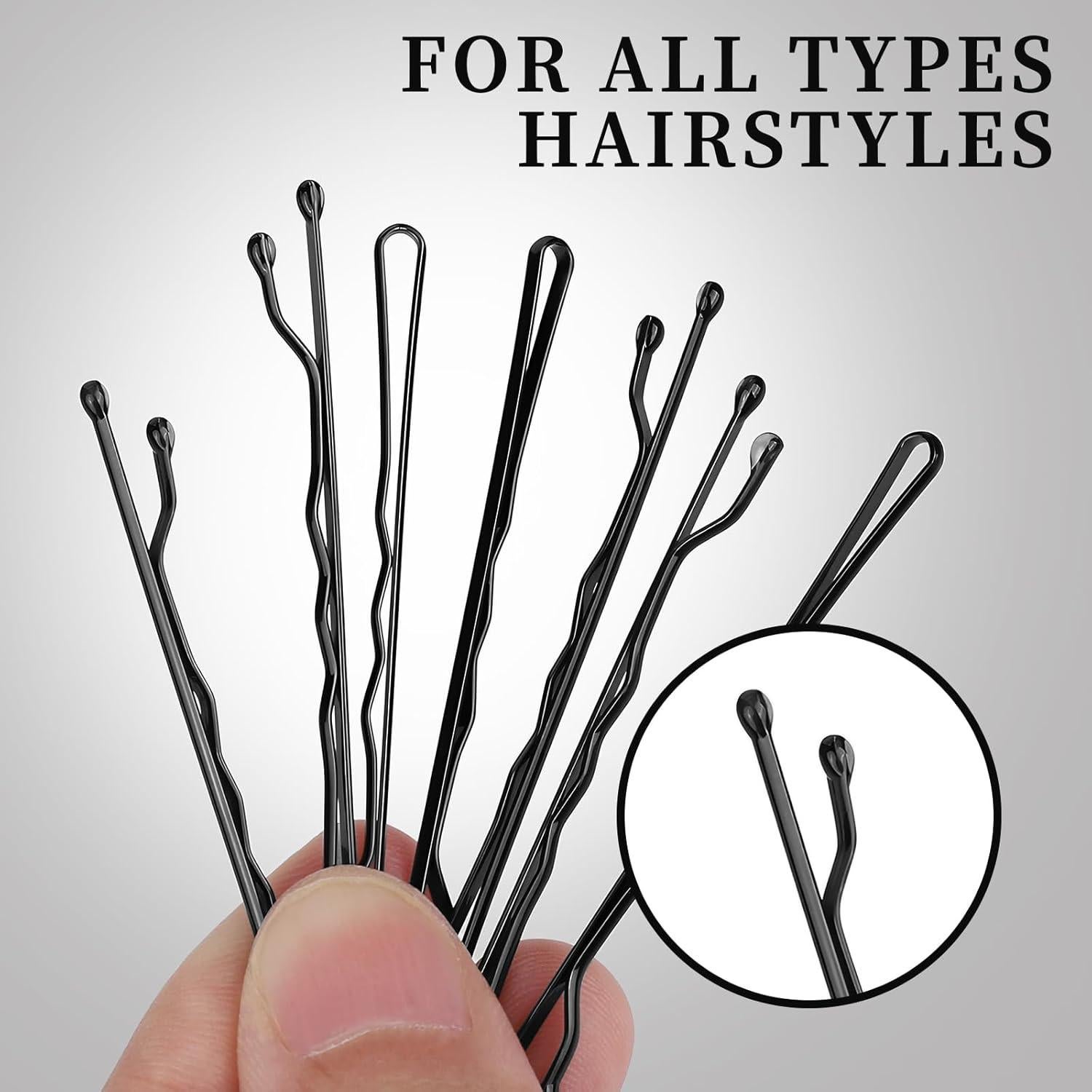 500 Horquillas Negras 5cm Teenitor para Peinados Diarios