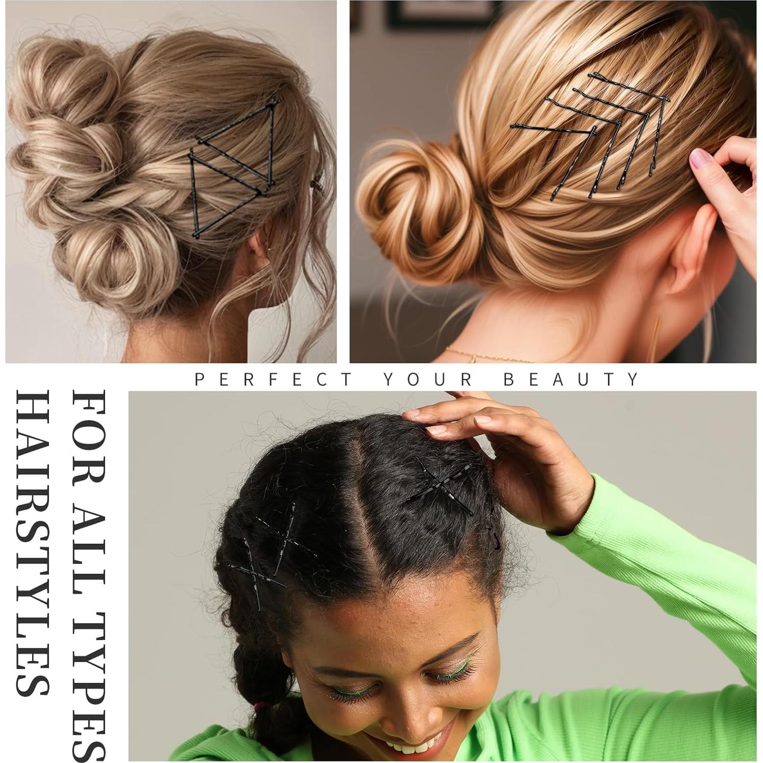 500 Horquillas Negras 5cm Teenitor para Peinados Diarios