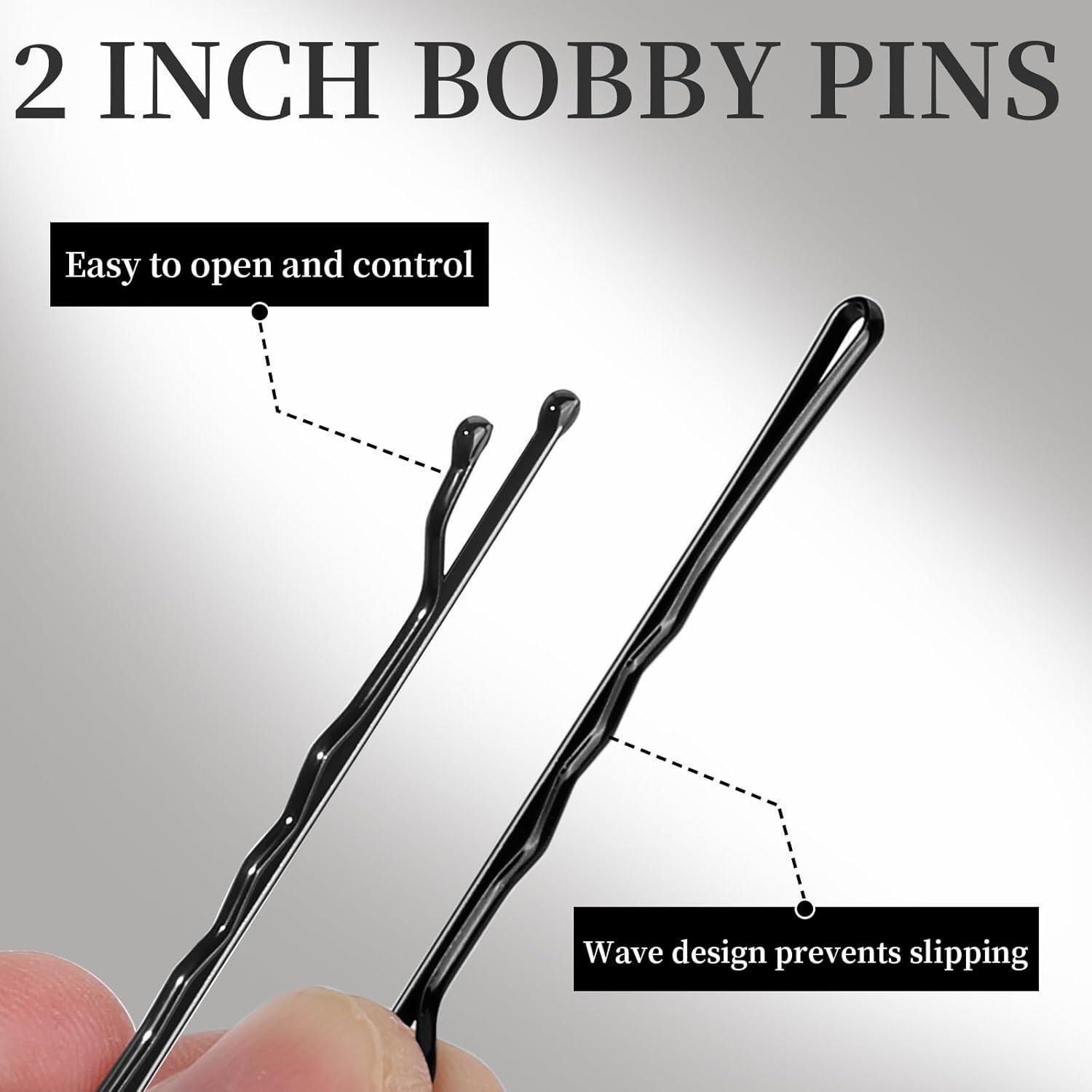 500 Horquillas Negras 5cm Teenitor para Peinados Diarios